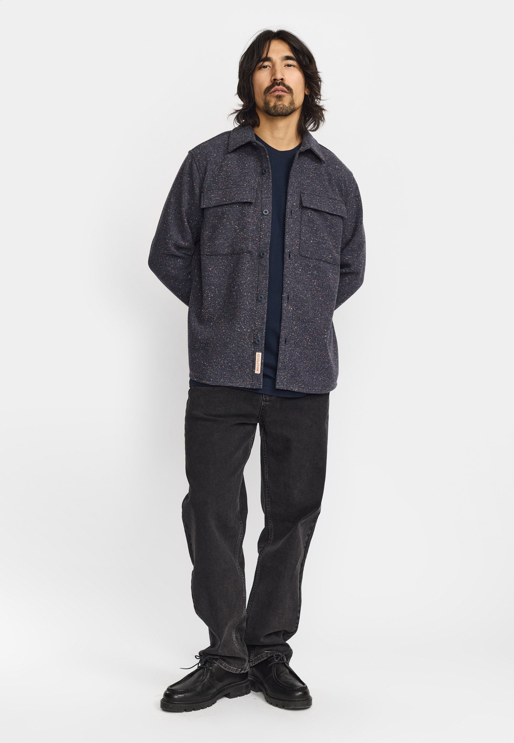 Revolution Utility Overshirt Overshirts Navy