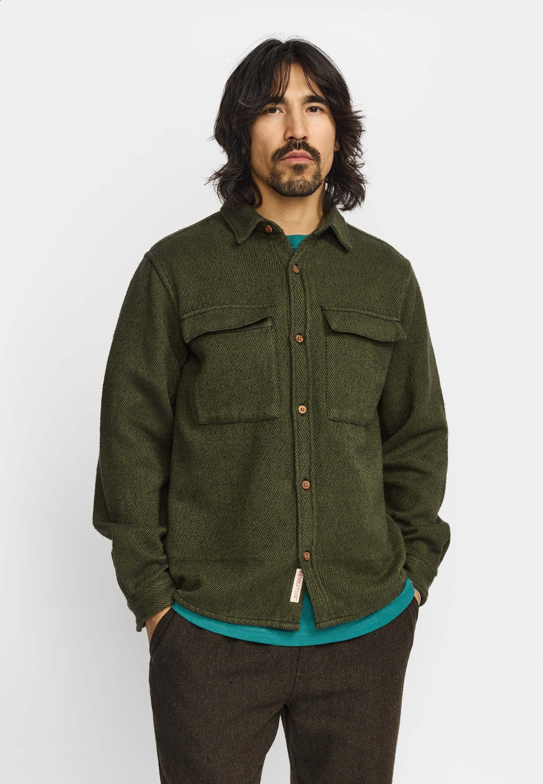 Revolution Utility Overshirt Overshirts Green