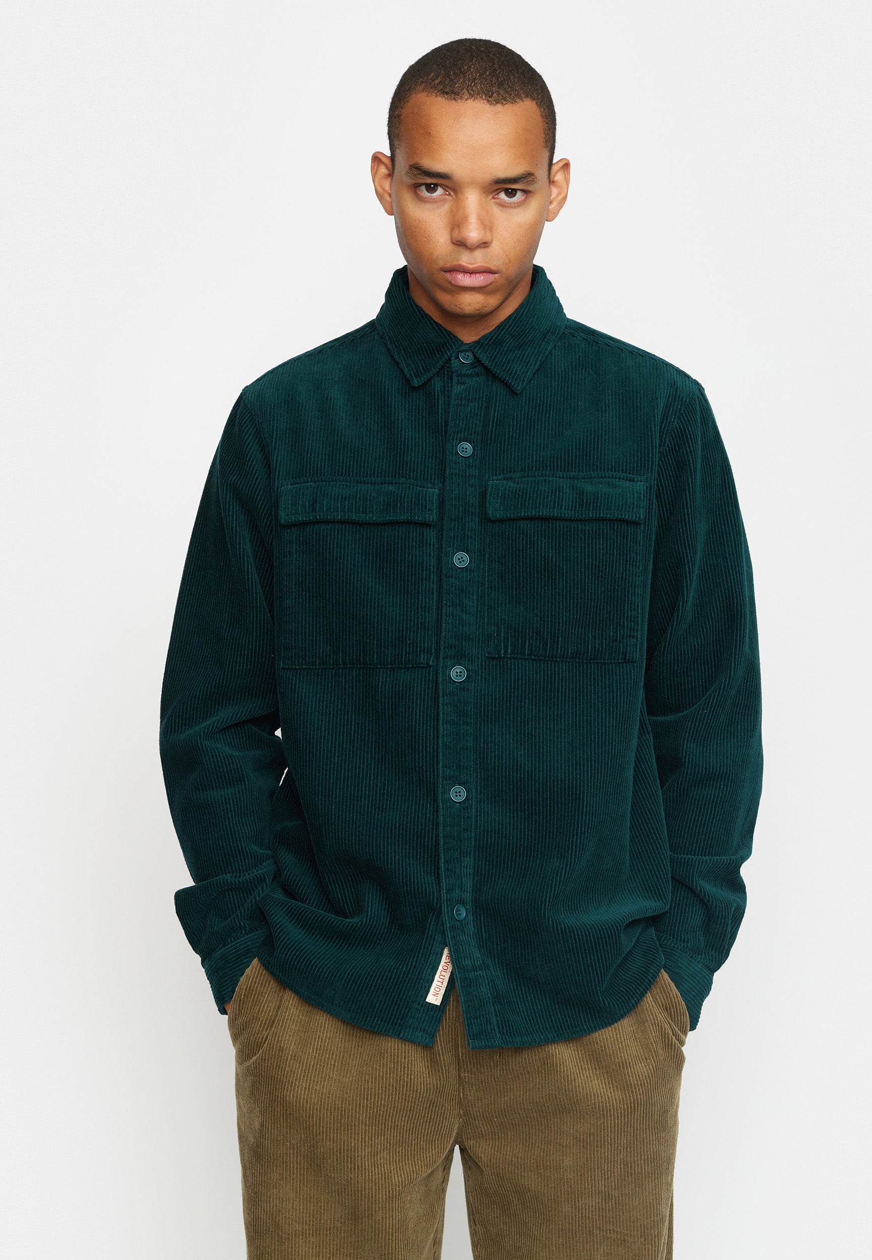 Revolution Utility Overshirt Overshirts Darkgreen
