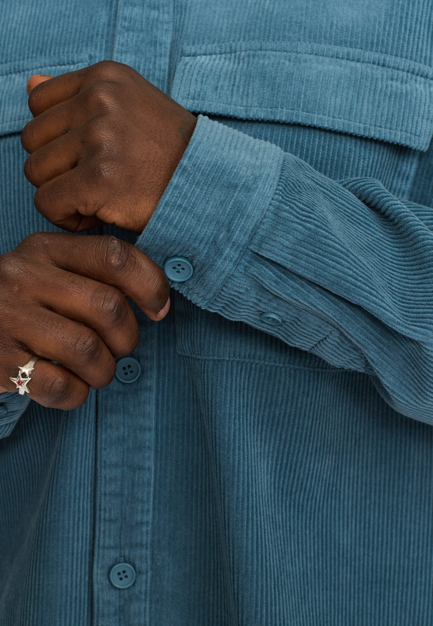 Revolution Utility Overshirt Overshirts Dustblue