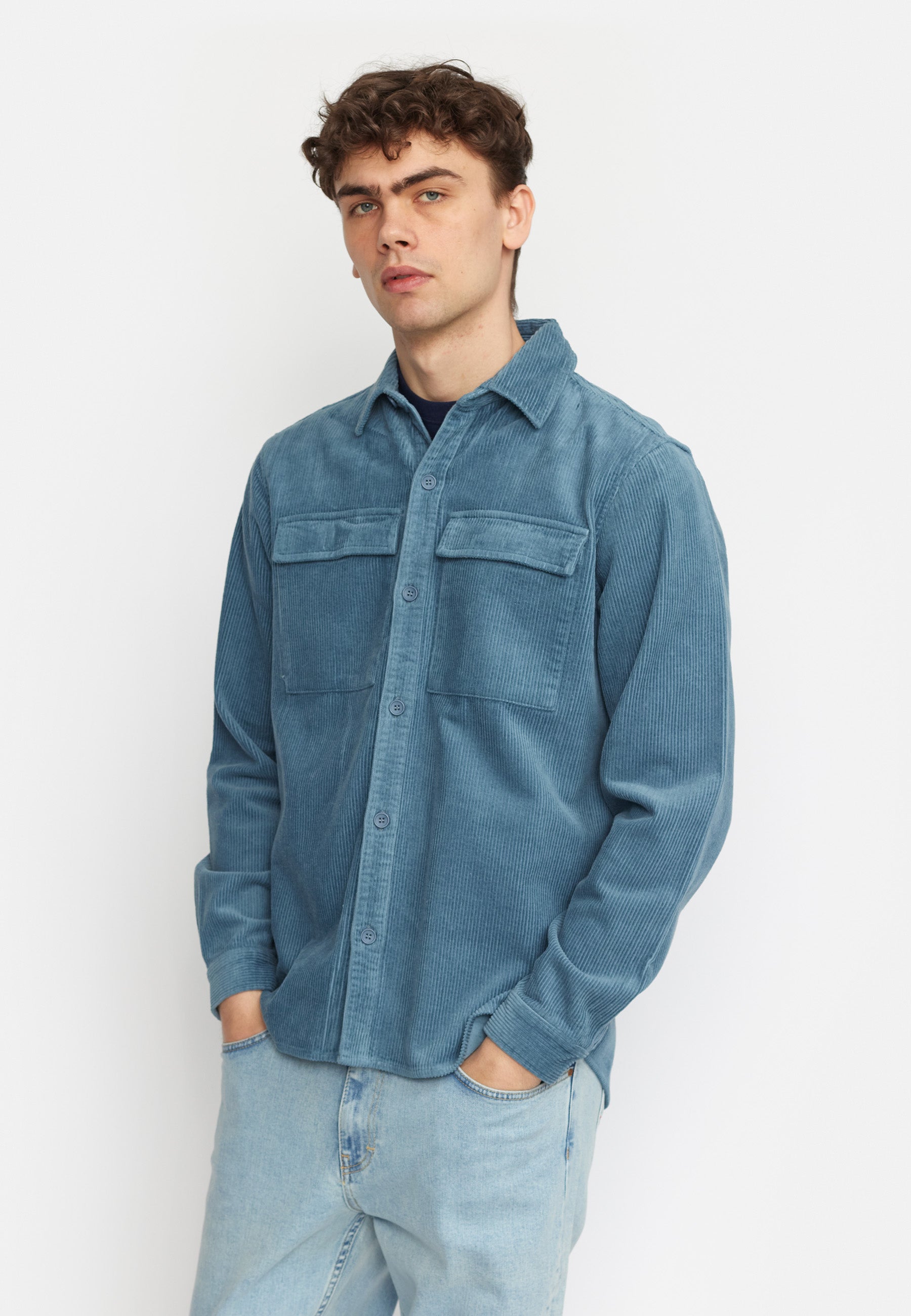 Revolution Utility Overshirt Overshirts Dustblue