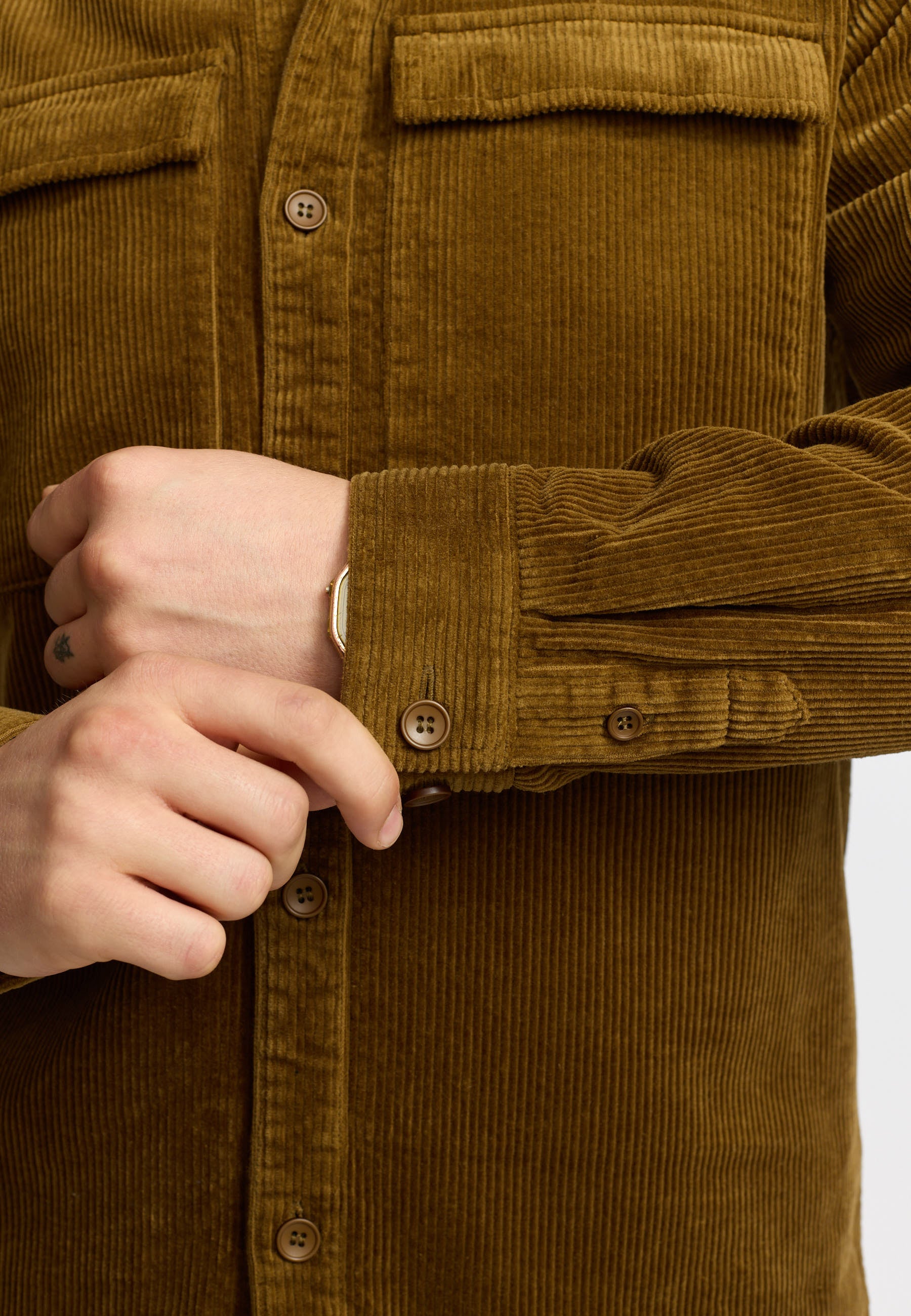Revolution Utility Overshirt Overshirts Dustbrown