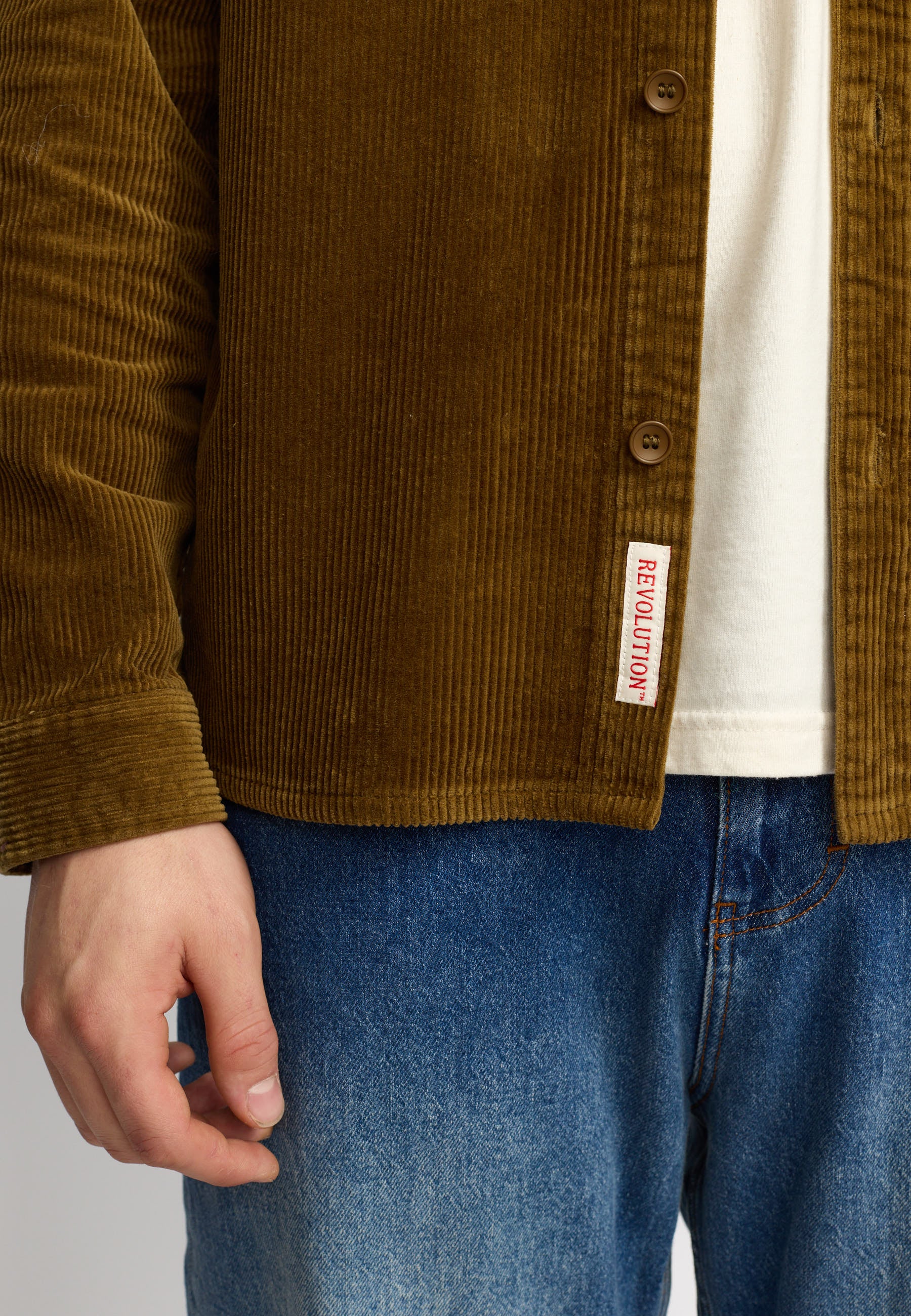 Revolution Utility Overshirt Overshirts Dustbrown