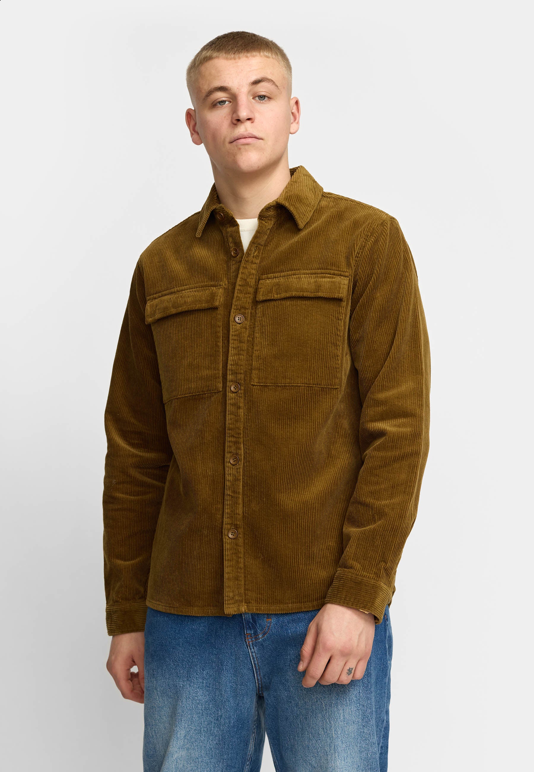 Revolution Utility Overshirt Overshirts Dustbrown