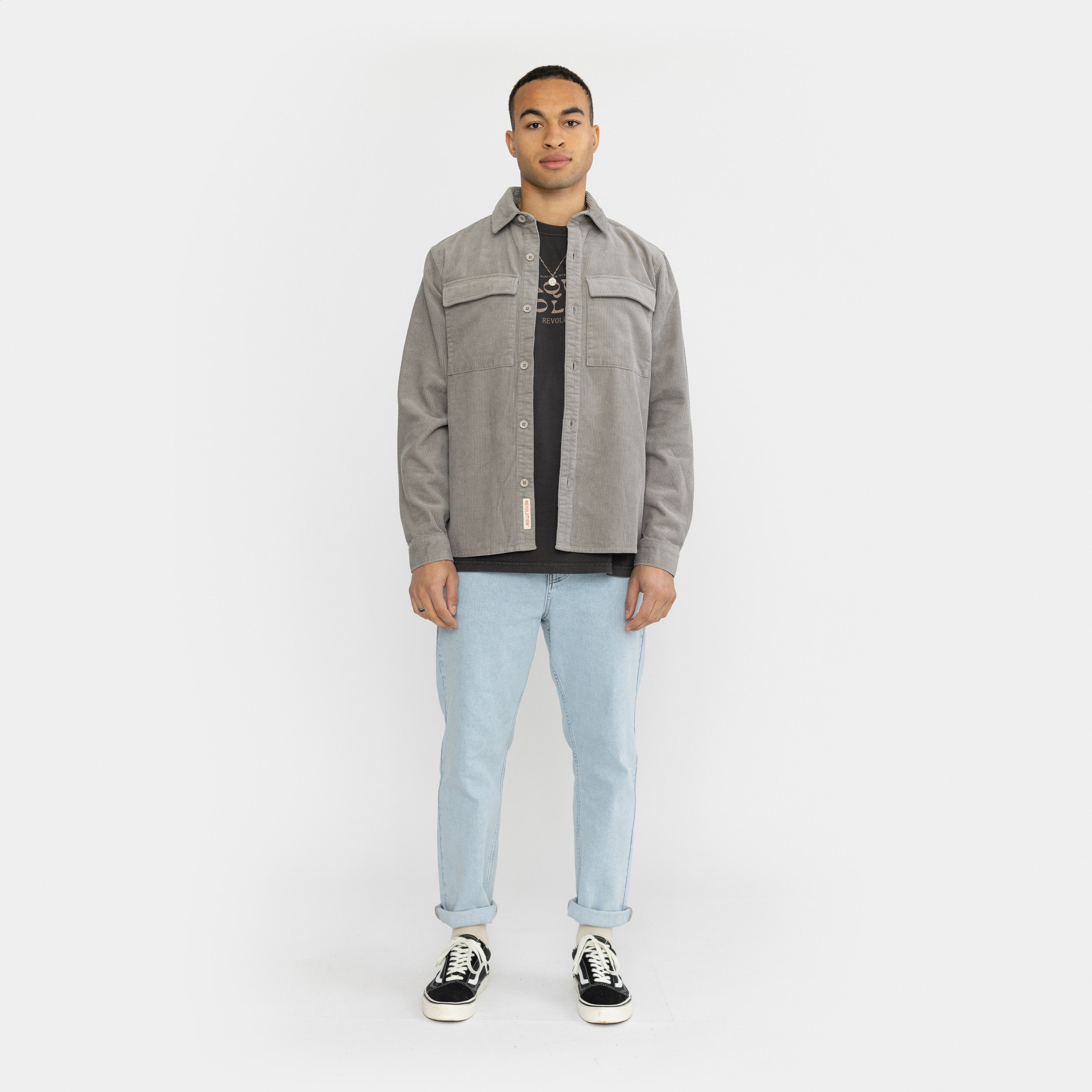Revolution Utility Shirt Long-sleeve Shirts Lightgrey
