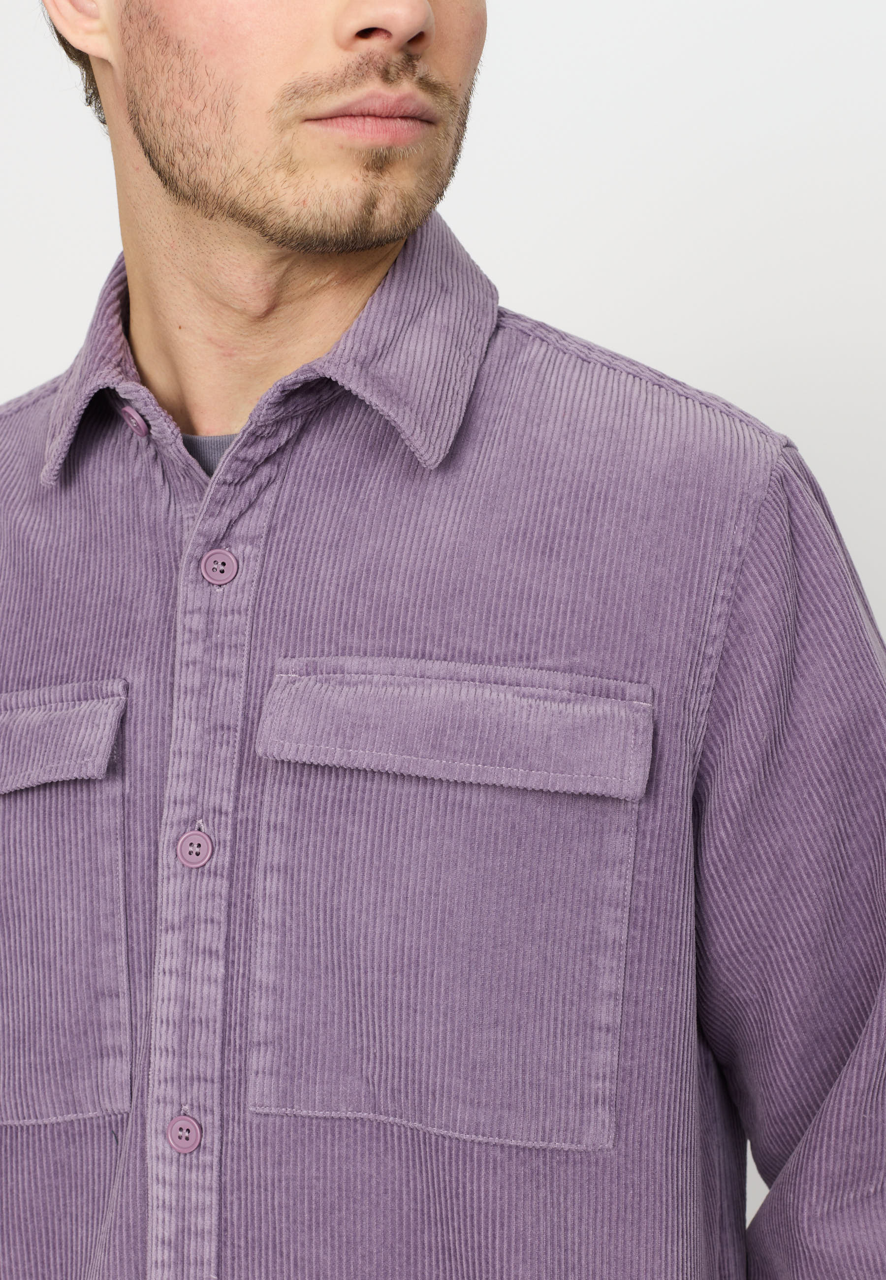 Revolution Utility Shirt Overshirts Purple