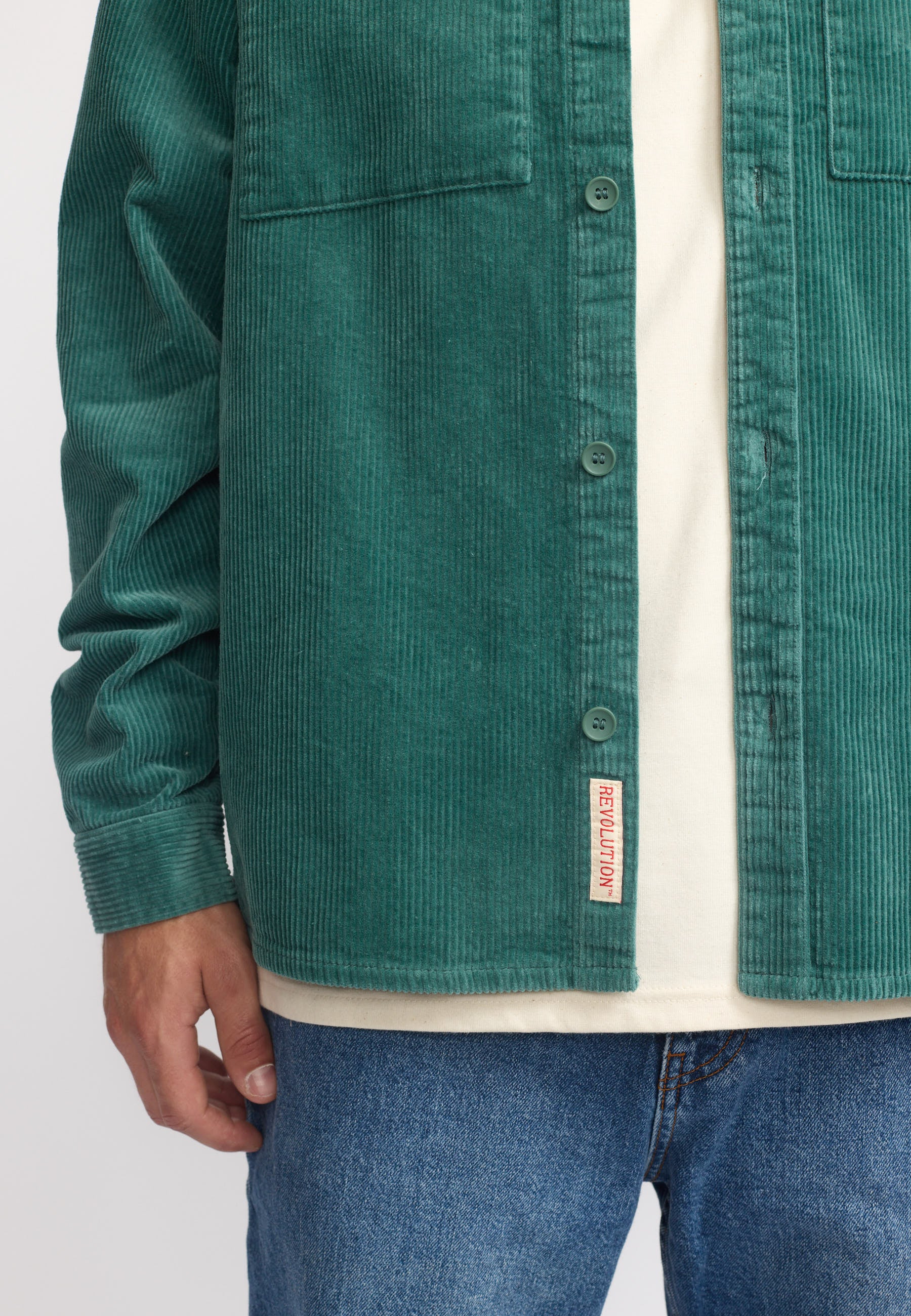 Revolution Utility Overshirt Overshirts Turquoise