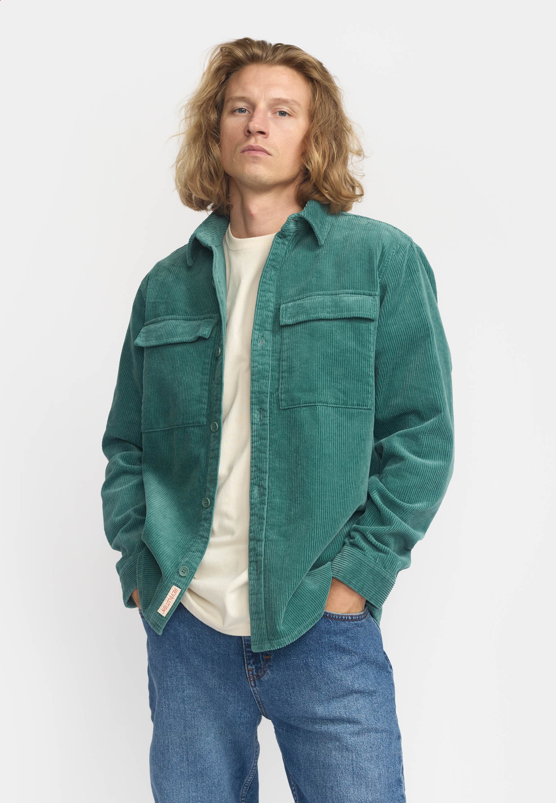 Revolution Utility Overshirt Overshirts Turquoise