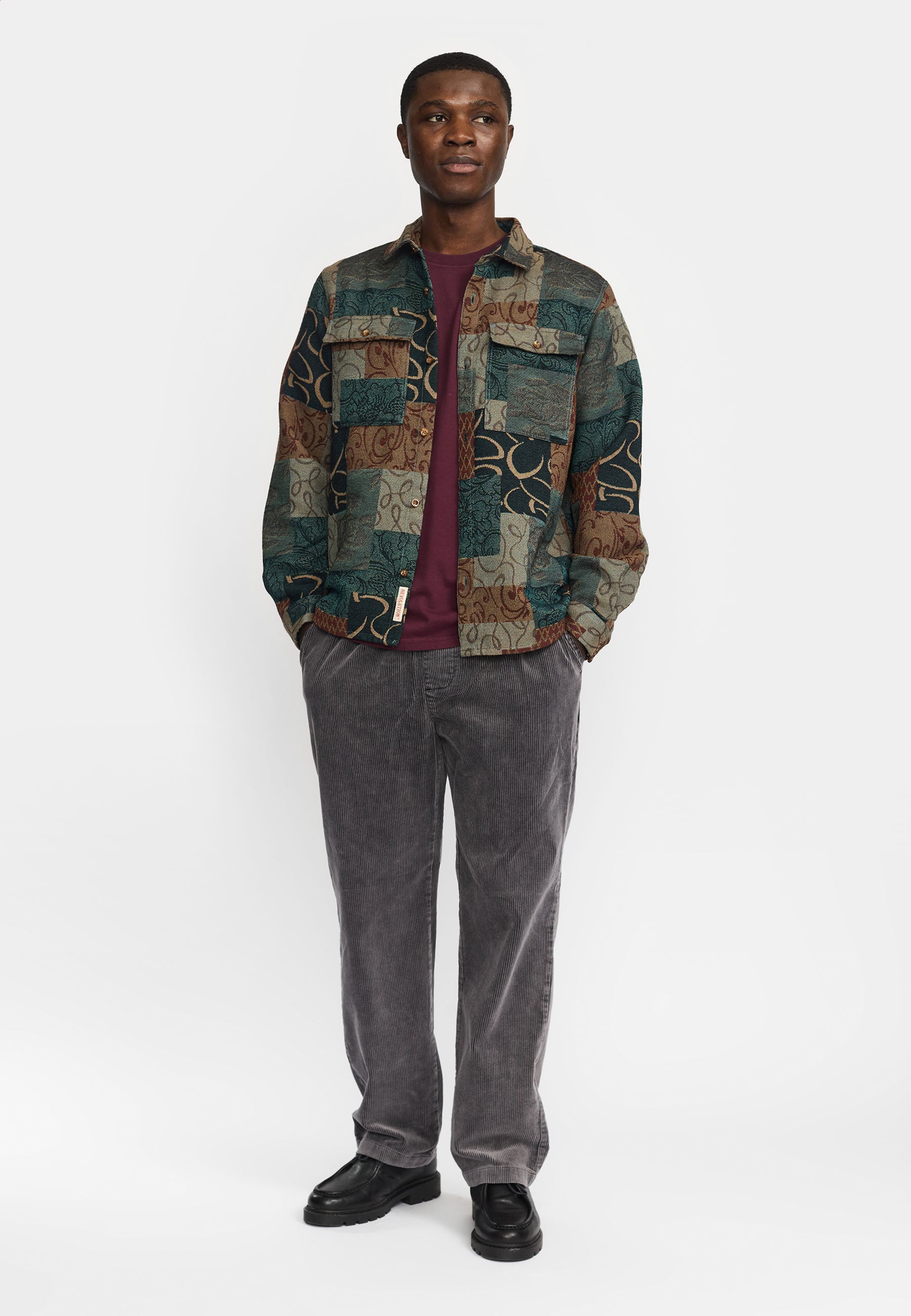 Revolution Utility Shirt Long-sleeve Shirts Petrol