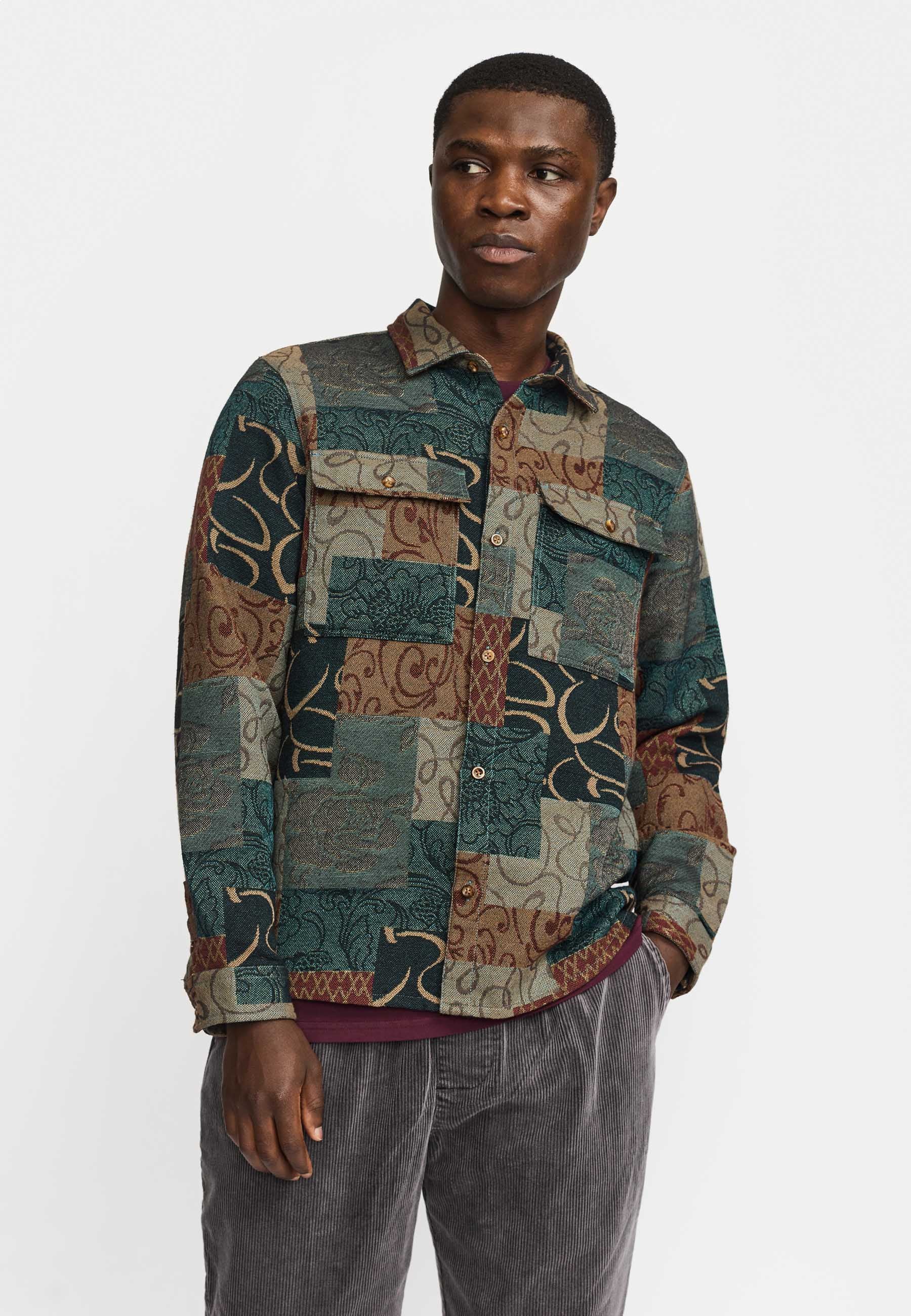 Revolution Utility Shirt Long-sleeve Shirts Petrol