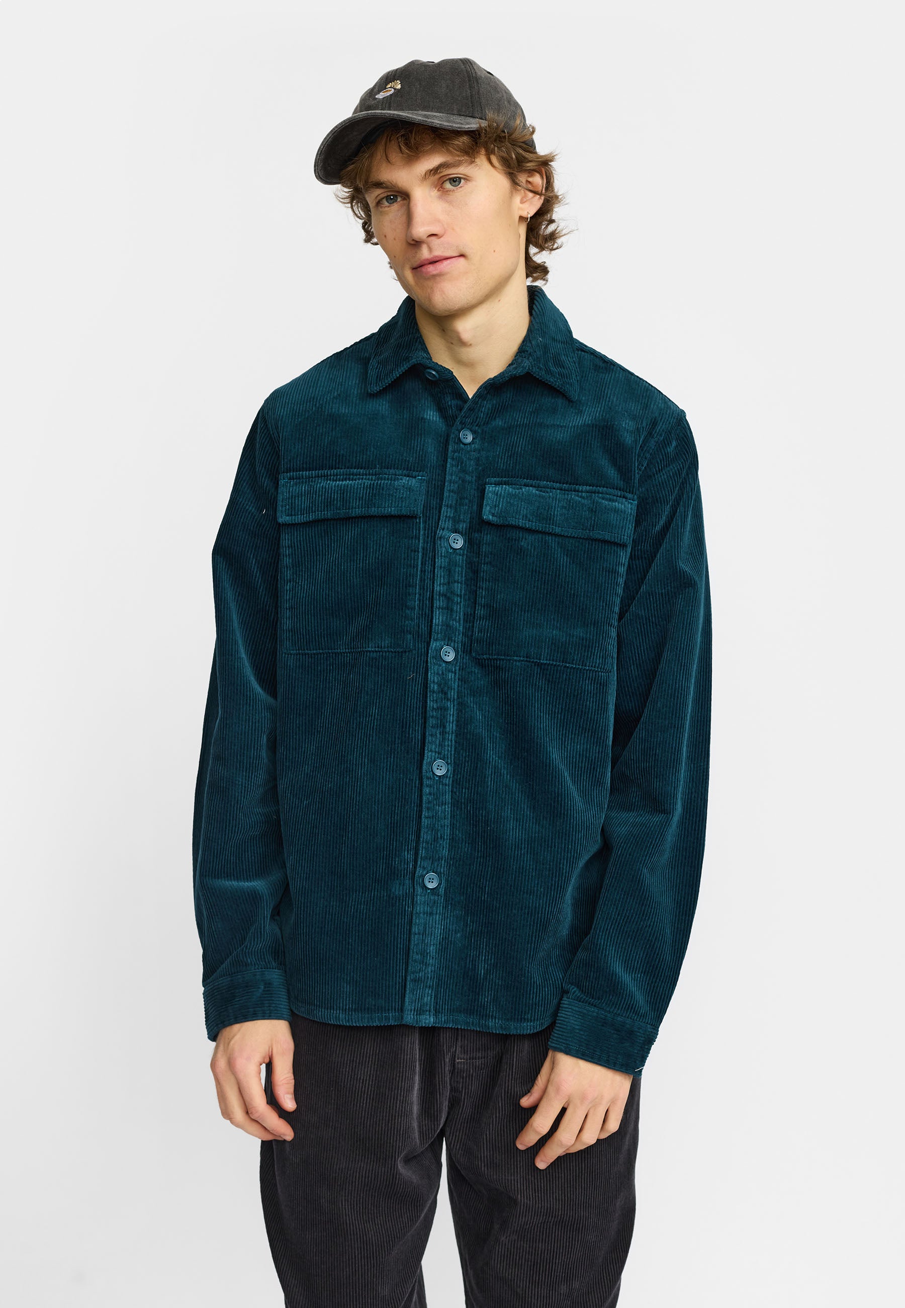 Revolution Utility Shirt Long-sleeve Shirts Darkpetrol