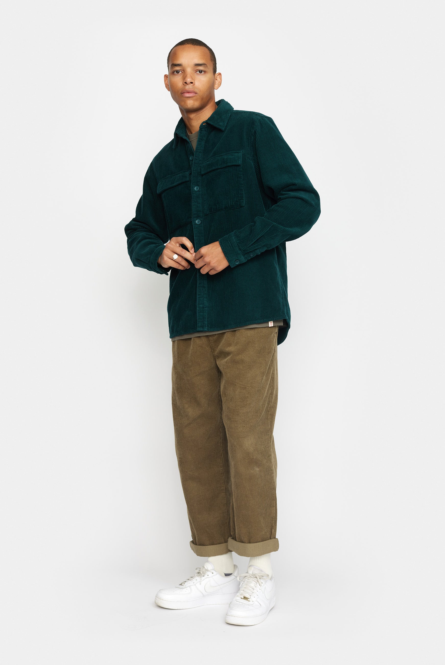 Revolution Utility Overshirt Overshirts Darkgreen