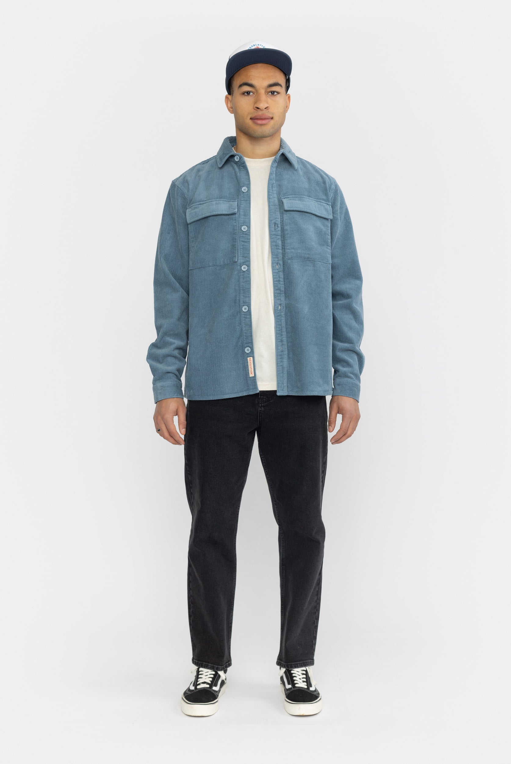 Revolution Utility Overshirt Overshirts Dustblue