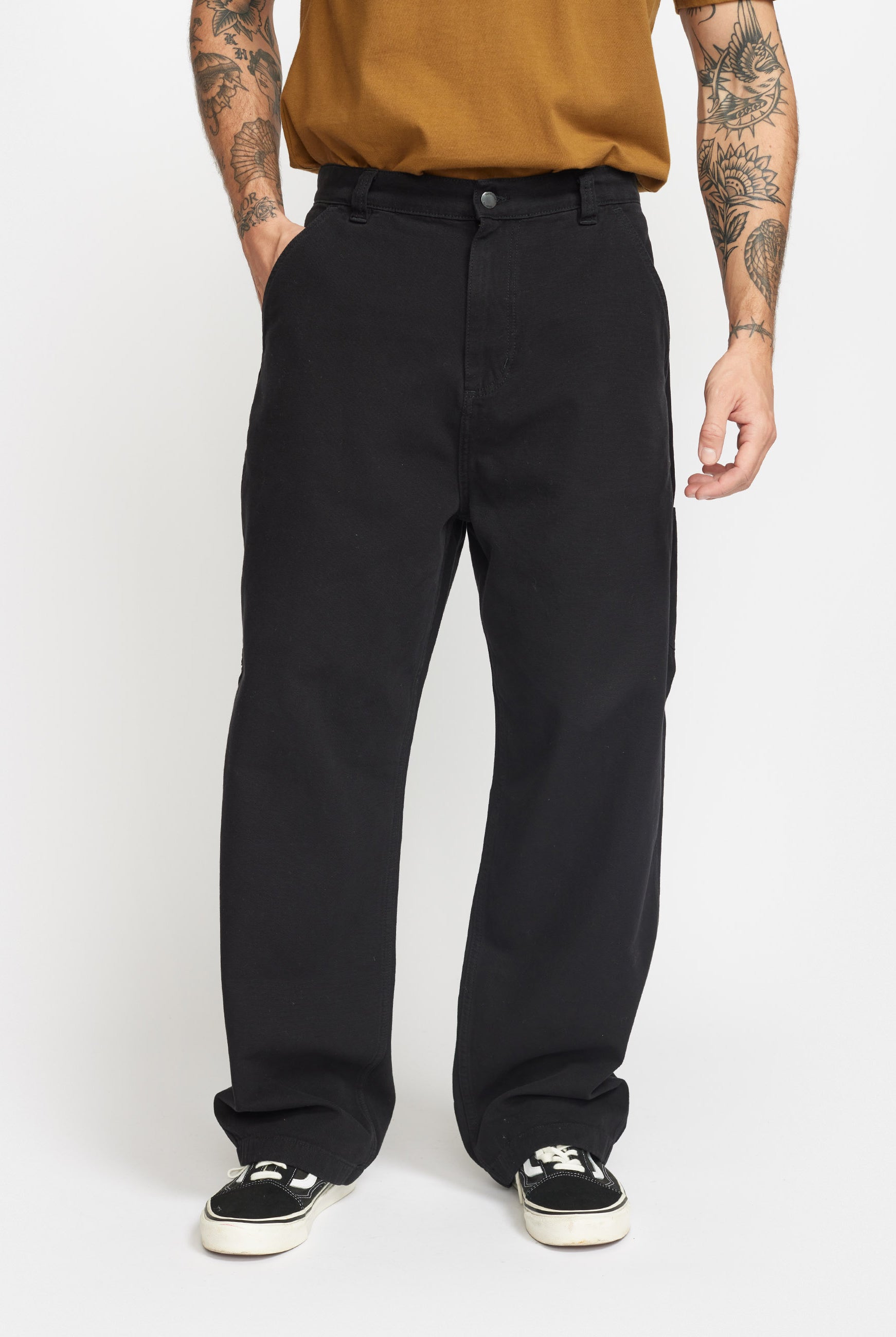 Revolution Wide Worker Trousers Trousers Black