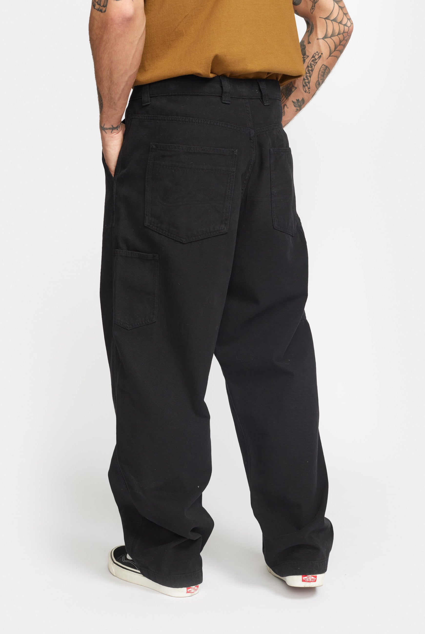 Revolution Wide Worker Trousers Trousers Black