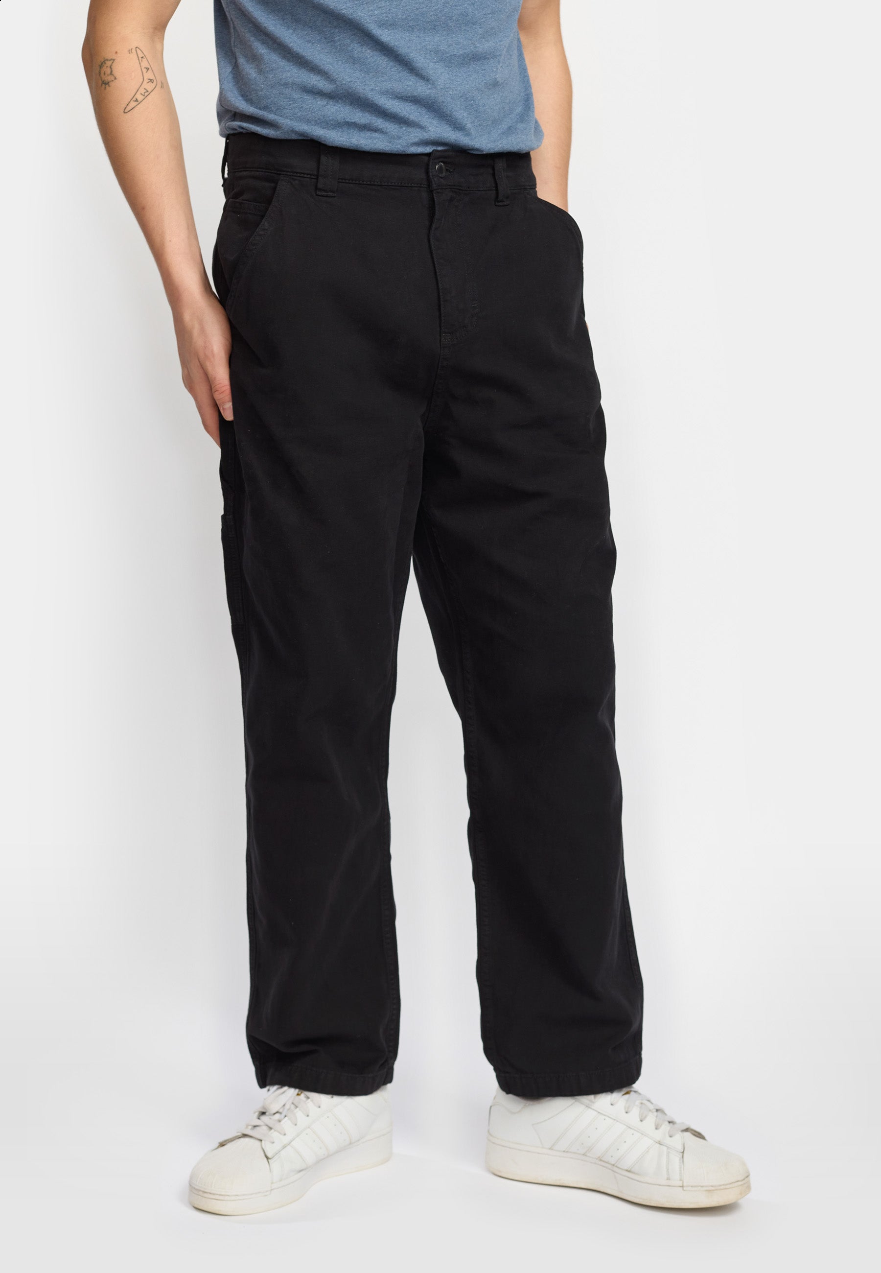 Revolution Wide Worker Trousers Trousers Black