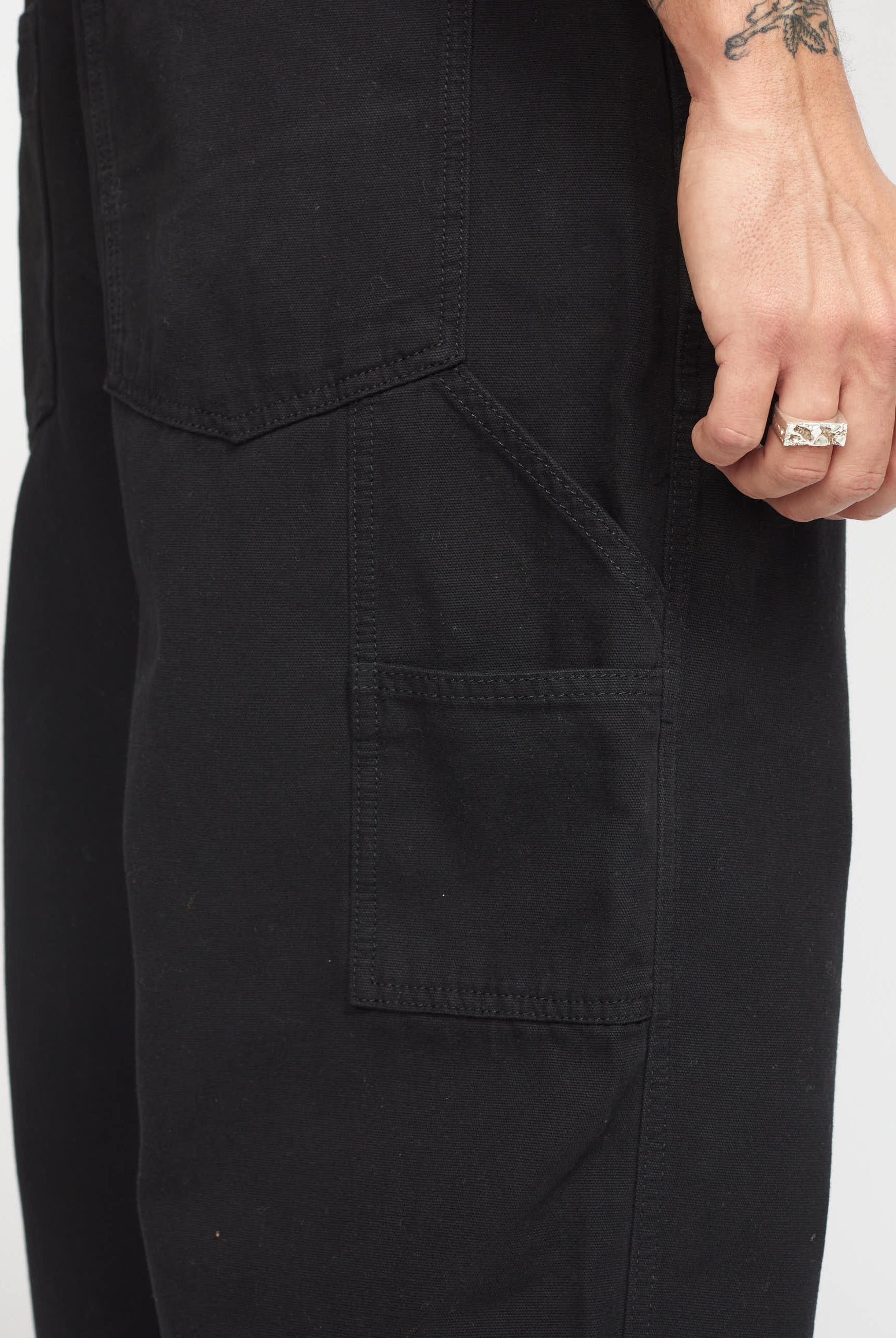 Revolution Wide Worker Trousers Trousers Black