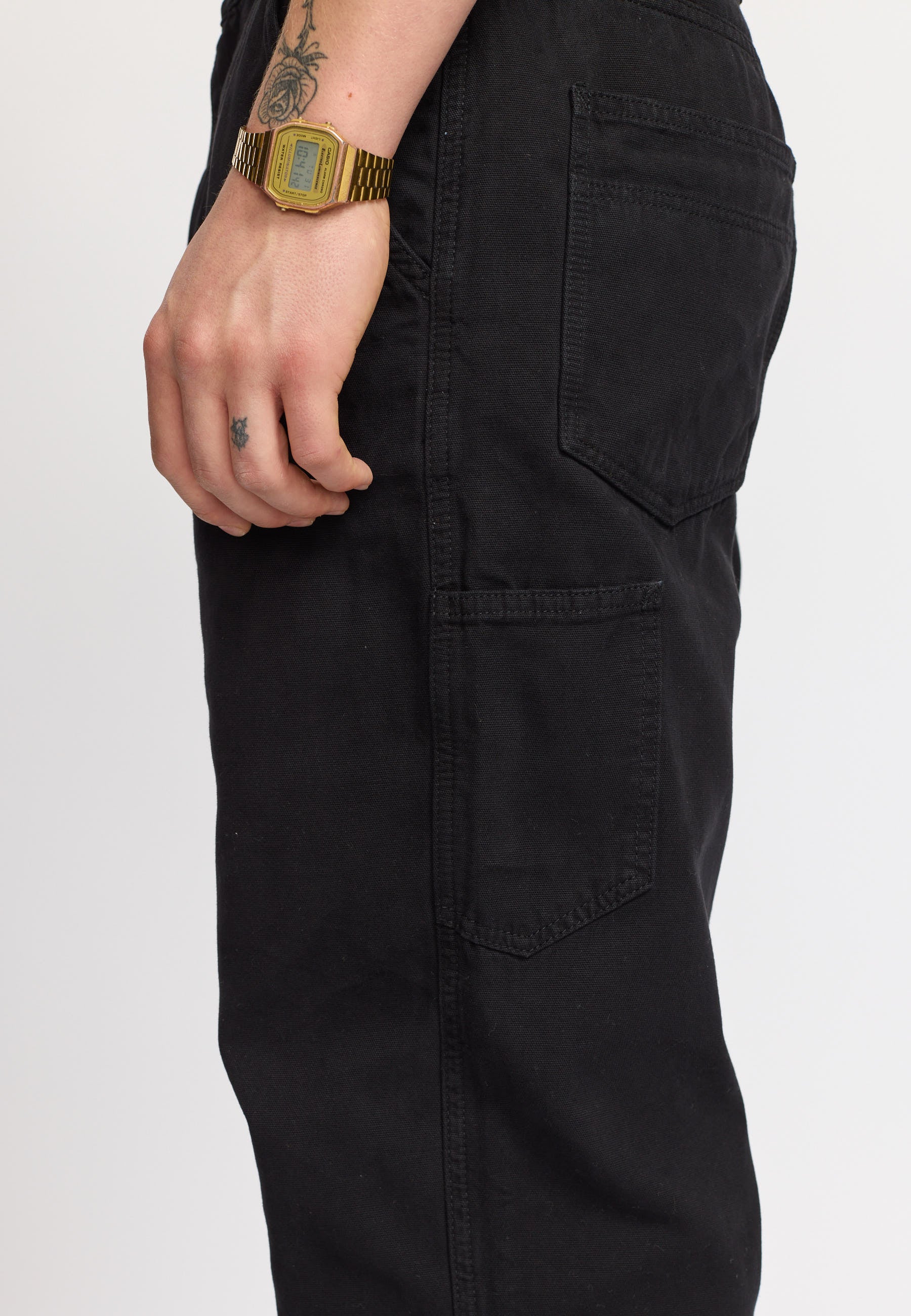 Revolution Wide Worker Trousers Trousers Black
