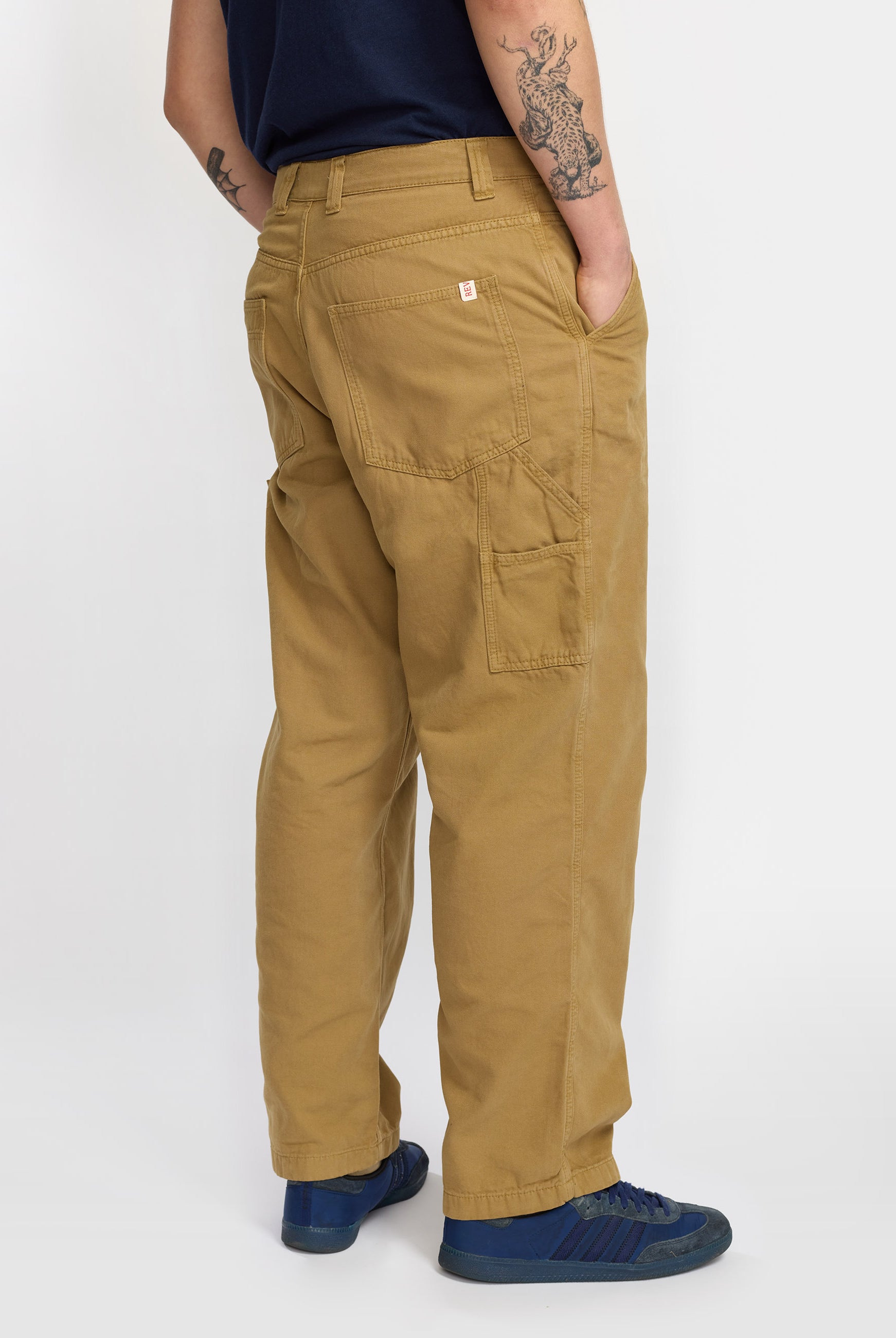 Revolution Wide Worker Trousers Trousers Darkkhaki