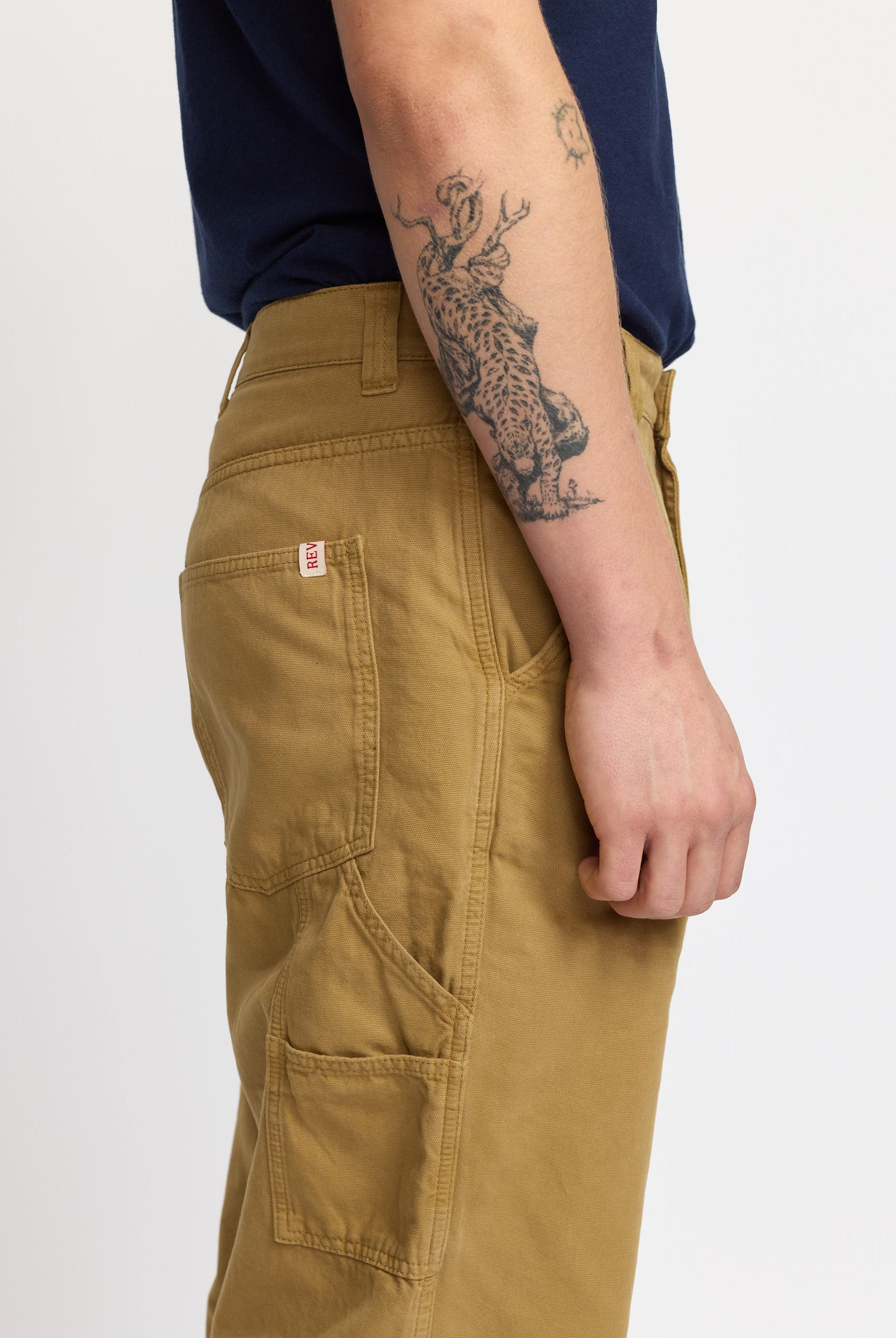 Revolution Wide Worker Trousers Trousers Darkkhaki
