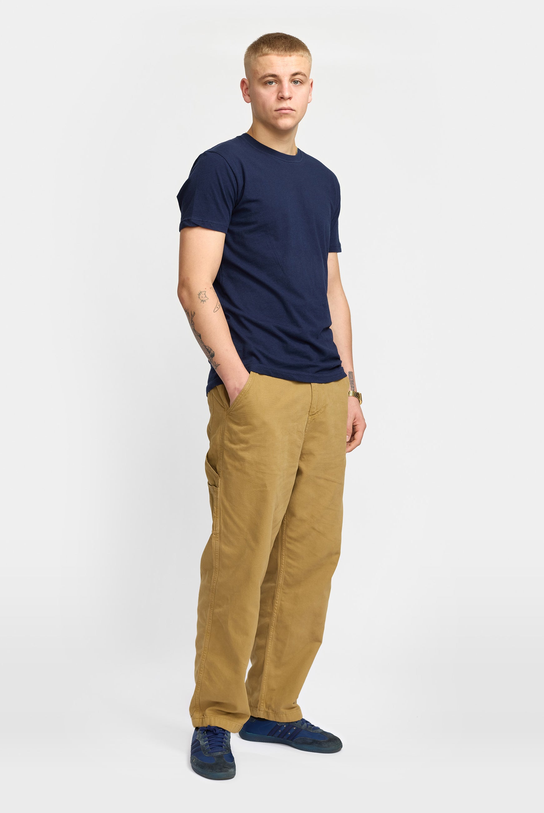 Revolution Wide Worker Trousers Trousers Darkkhaki