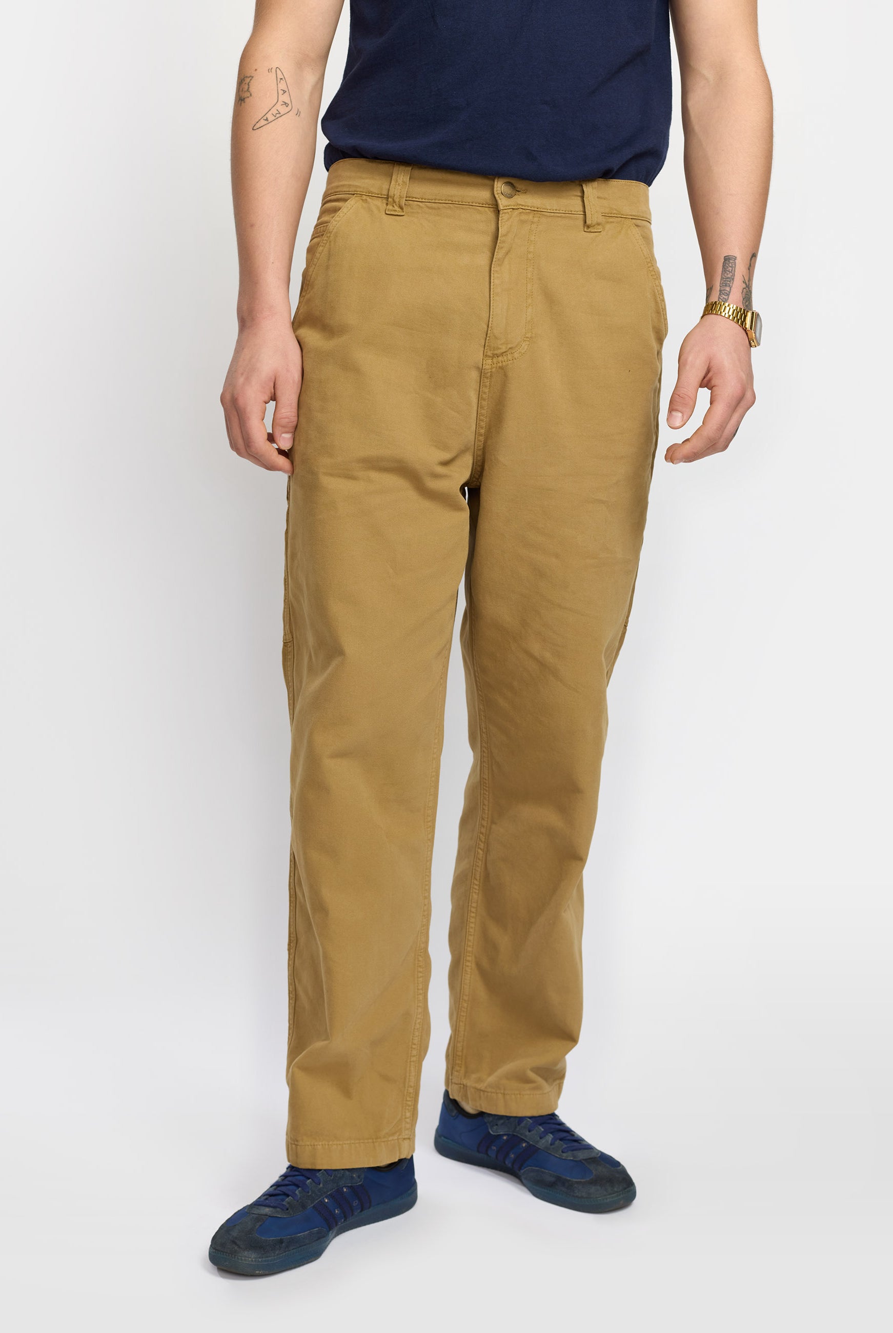 Revolution Wide Worker Trousers Trousers Darkkhaki