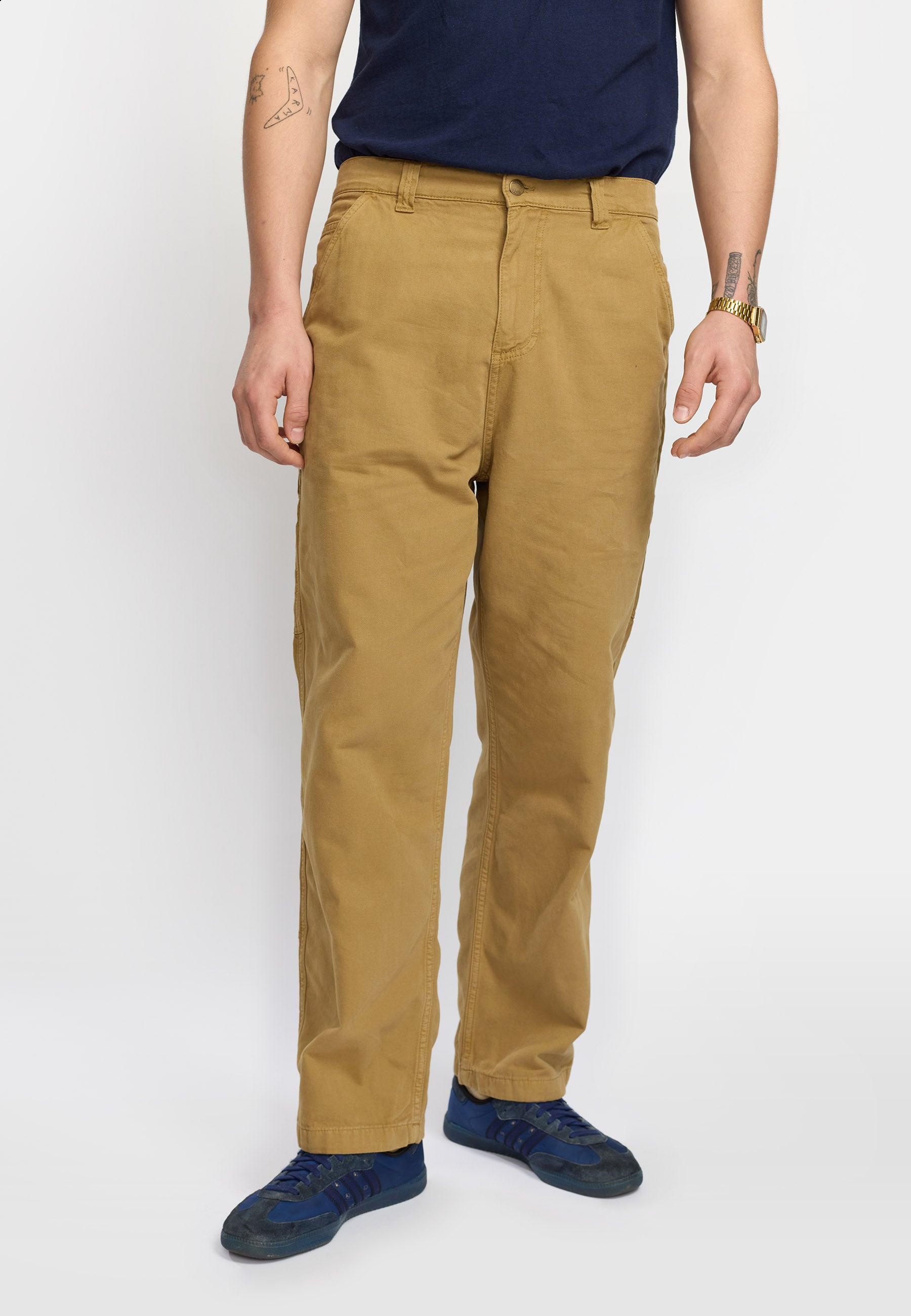 Revolution Wide Worker Trousers Trousers Darkkhaki