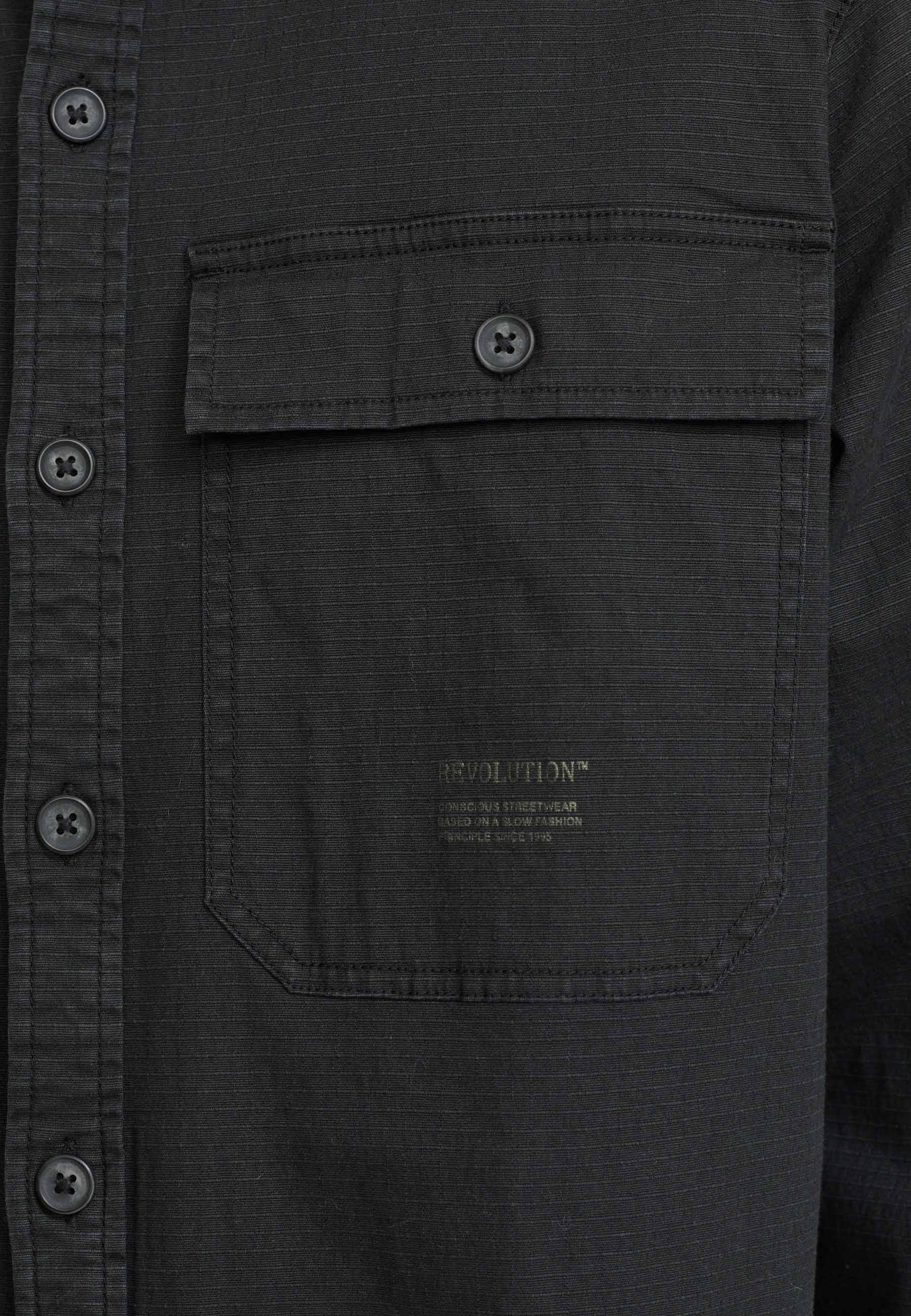 Revolution Worker Overshirt Overshirts Black