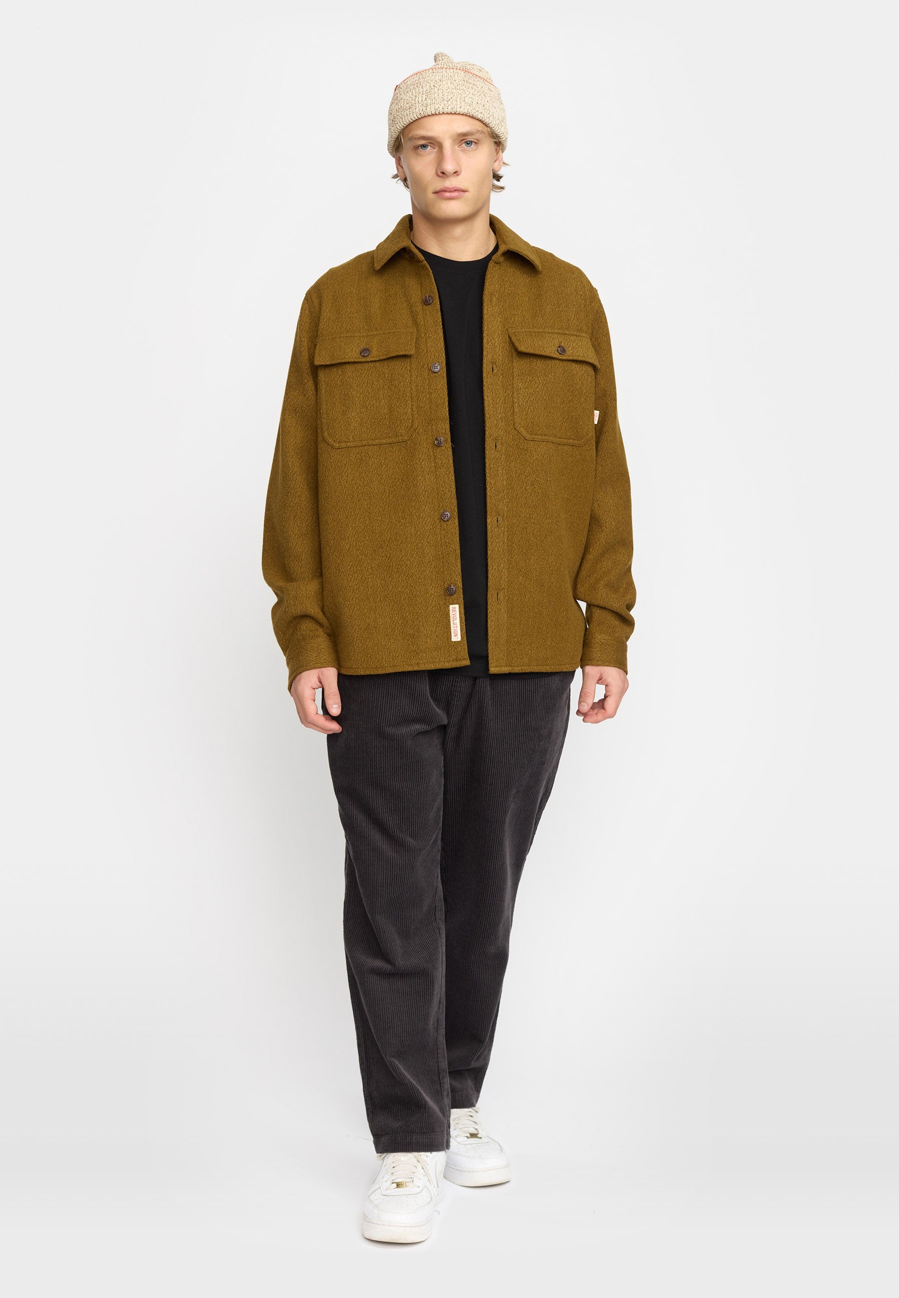Revolution Worker Overshirt Overshirts Dustbrown
