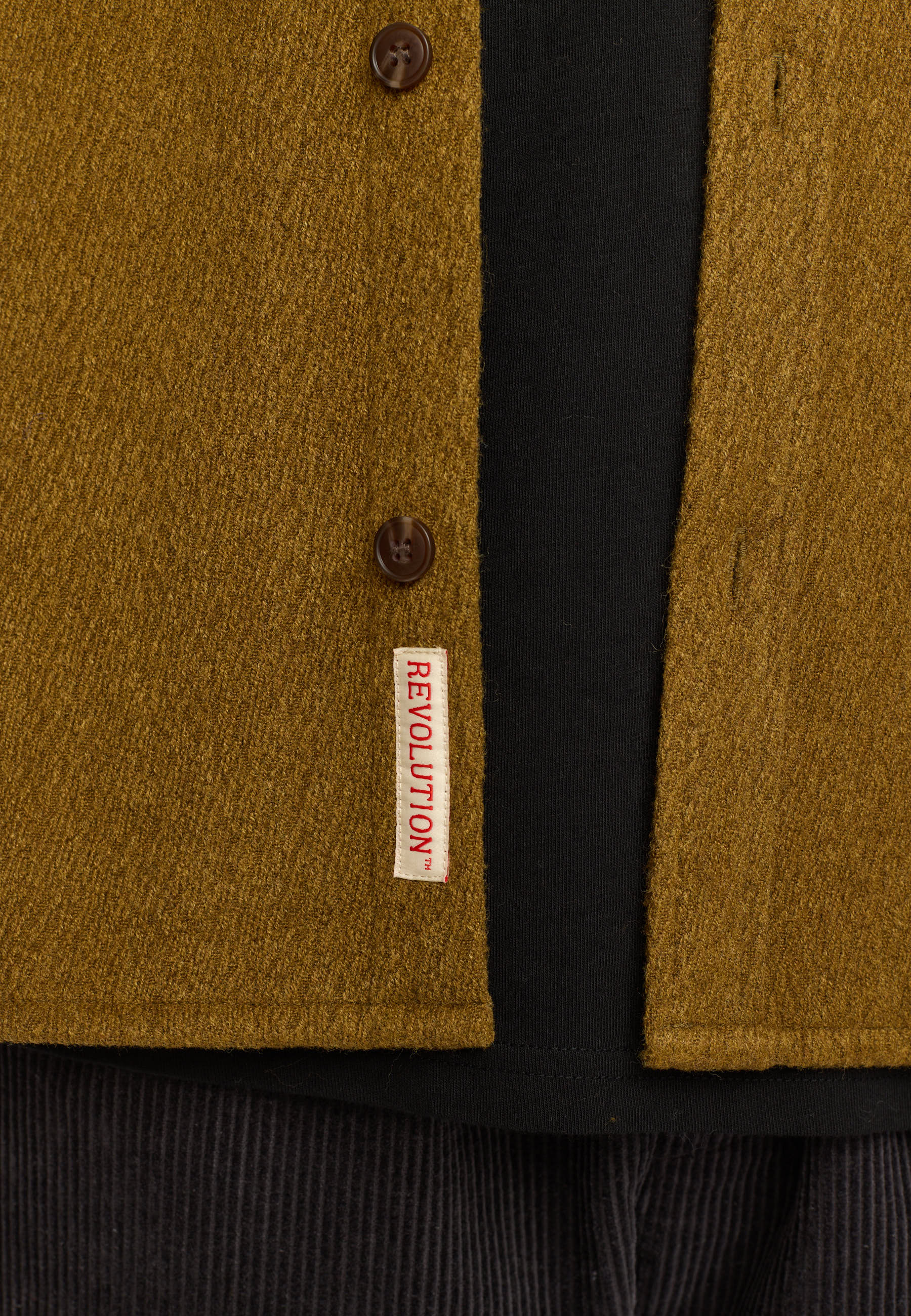 Revolution Worker Overshirt Overshirts Dustbrown