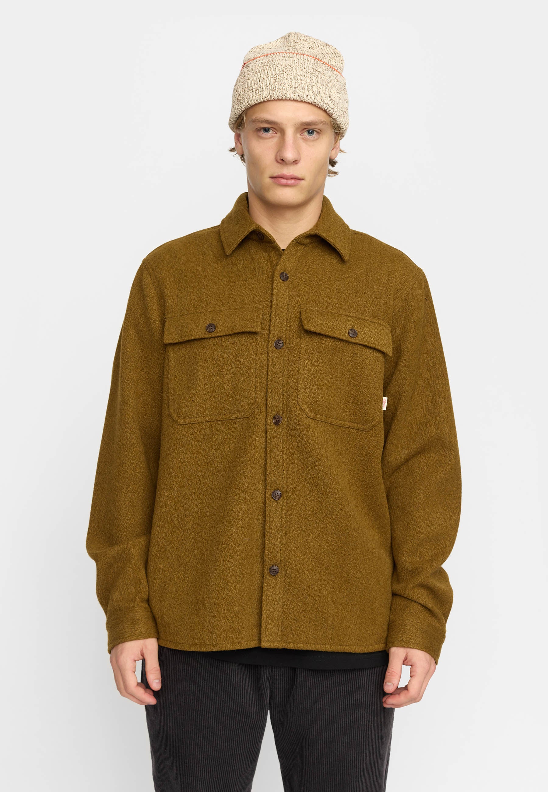 Revolution Worker Overshirt Overshirts Dustbrown