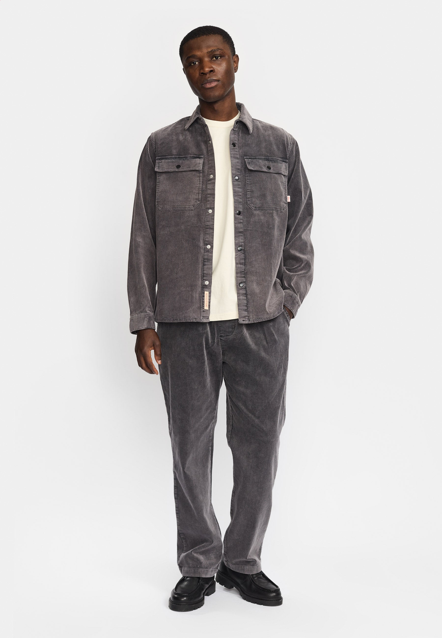 Revolution Worker Overshirt Overshirts Darkgrey