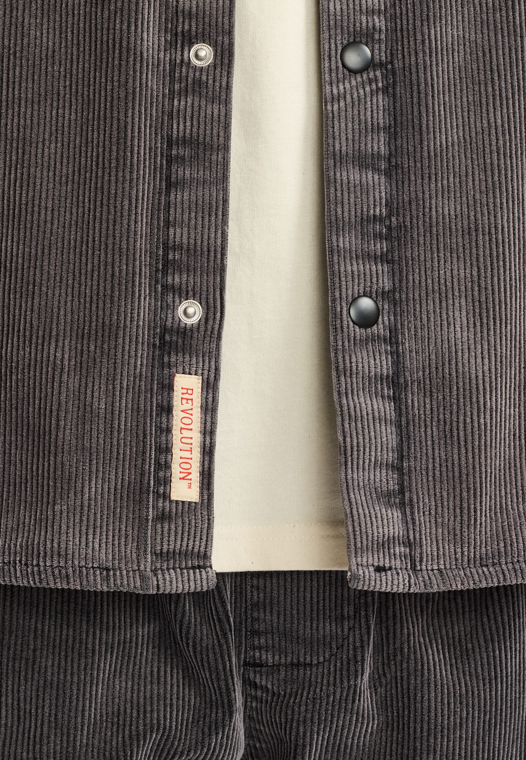 Revolution Worker Overshirt Overshirts Darkgrey