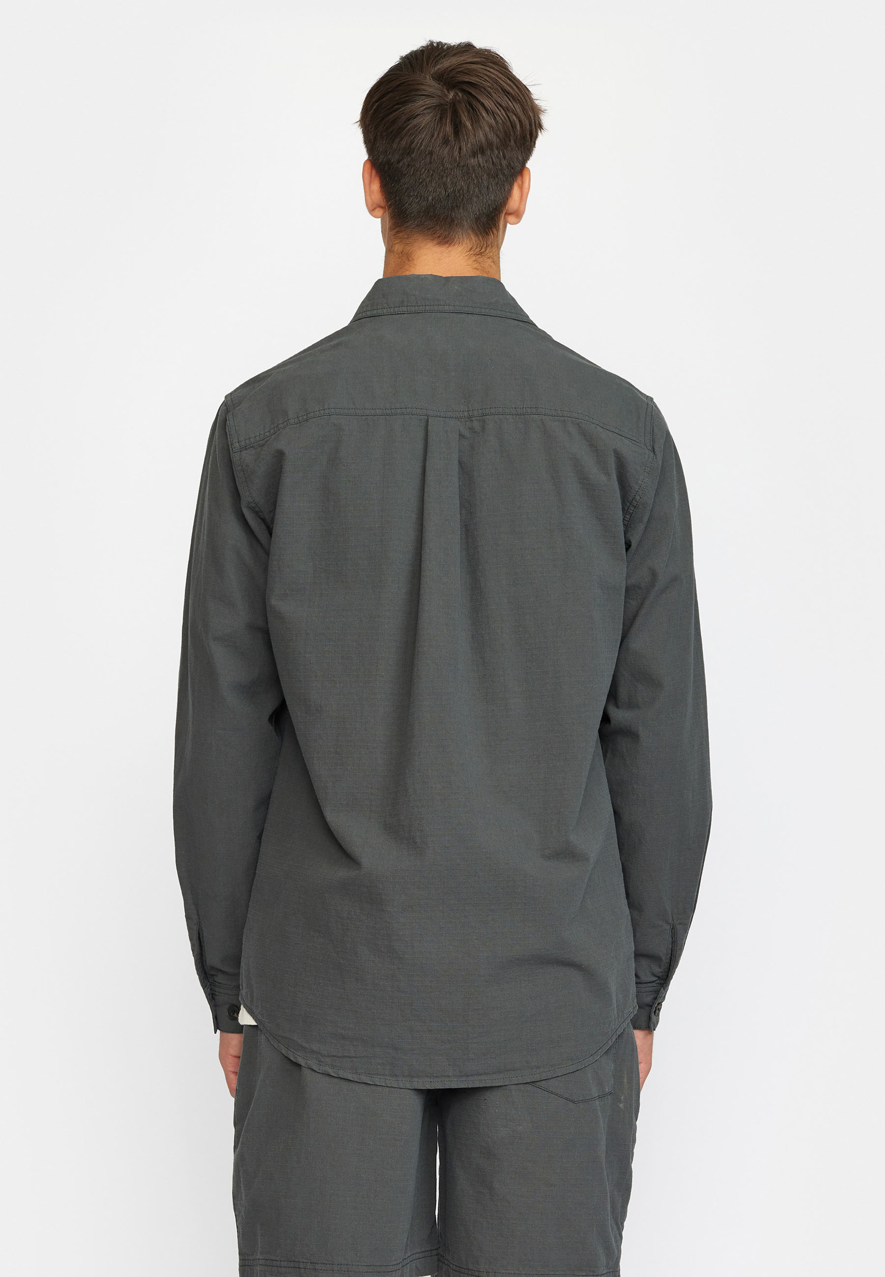 Revolution Worker Shirt Long-sleeve Shirts Darkgrey
