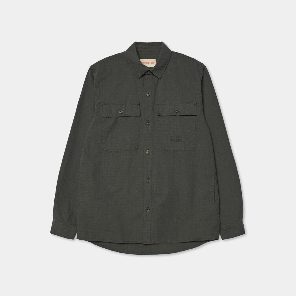Revolution Worker Shirt Long-sleeve Shirts Darkgrey