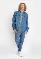 Revolution Worker Shirt Long-sleeve Shirts Blue