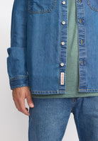 Revolution Worker Shirt Long-sleeve Shirts Blue
