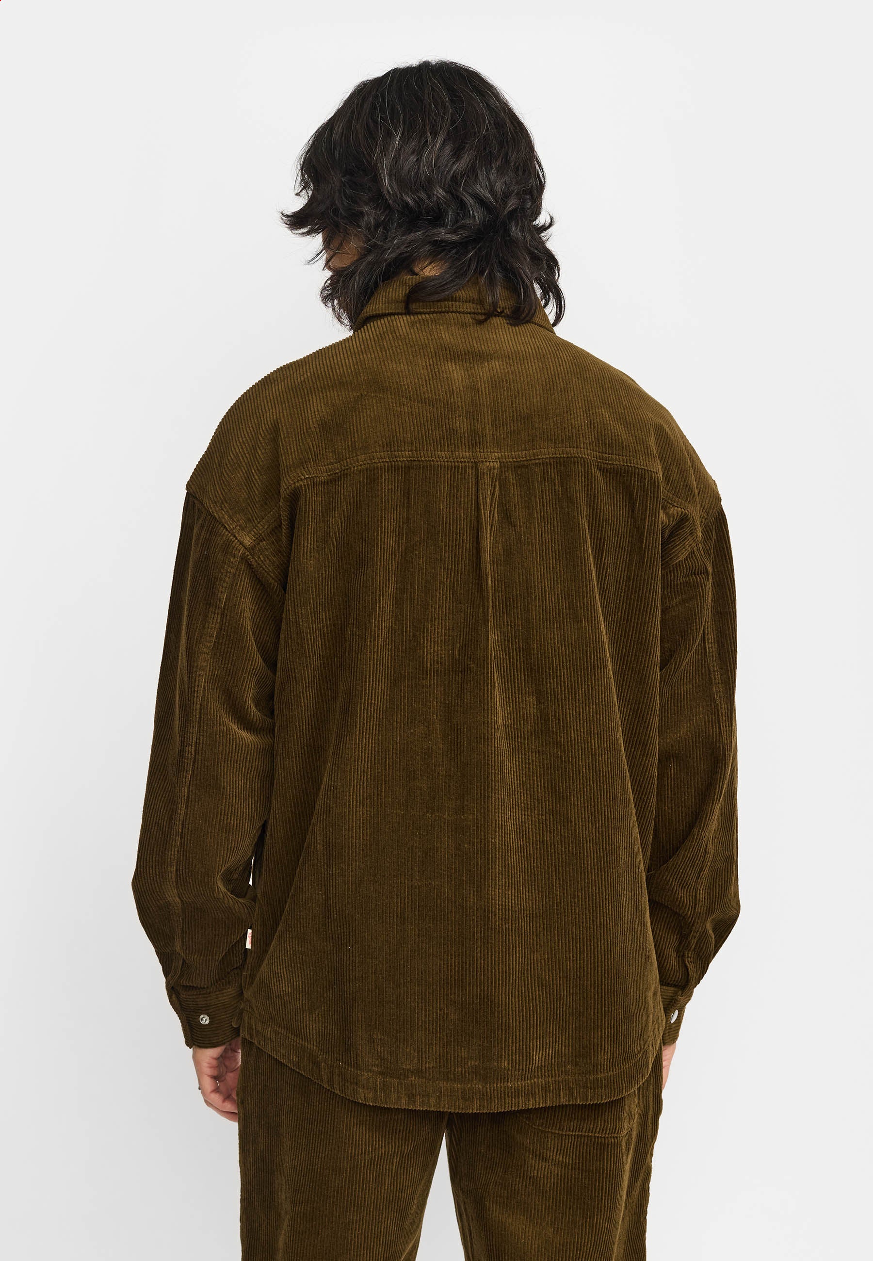 Revolution Zipped Worker Shirt Overshirts Brown