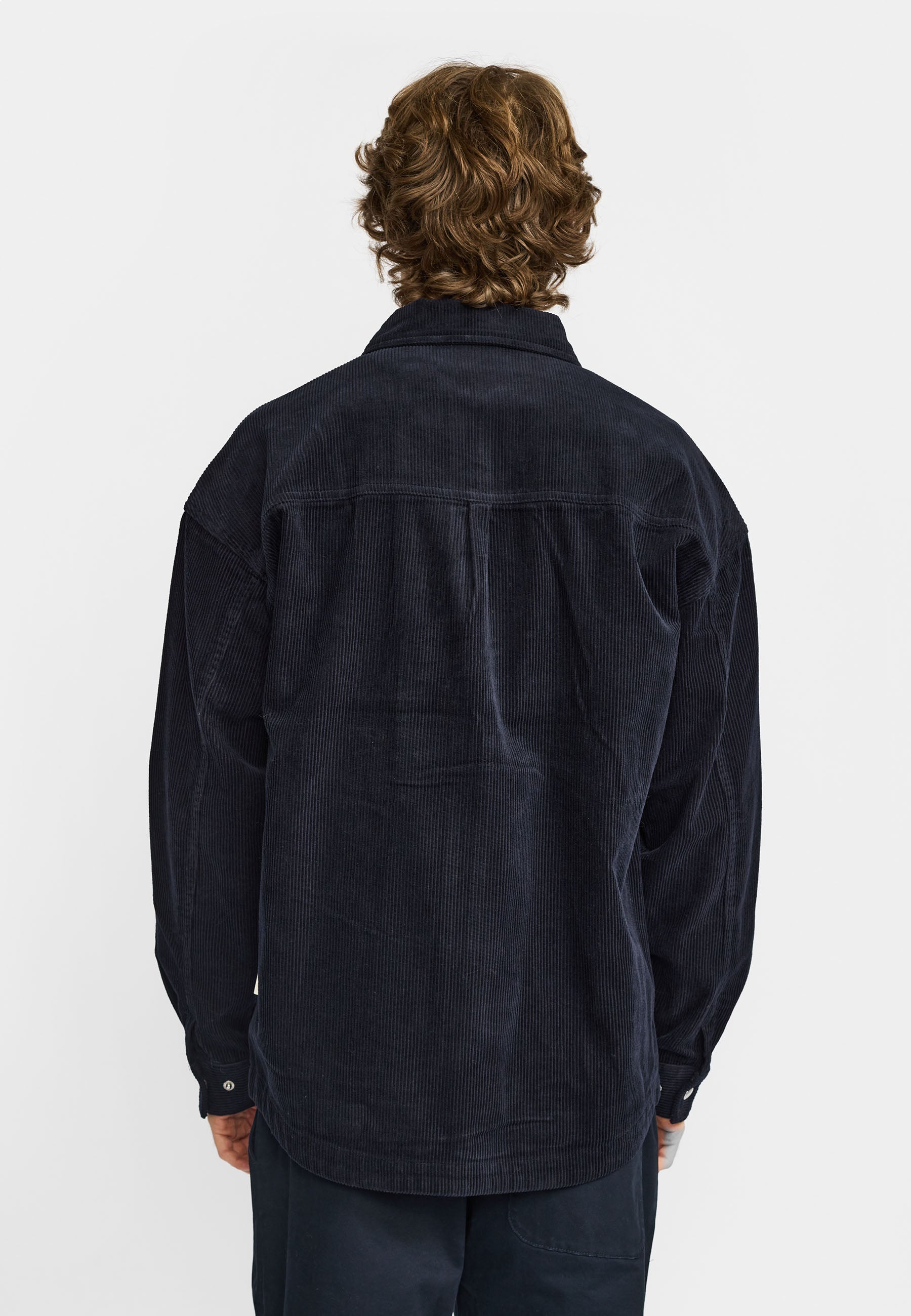 Revolution Zipped Worker Shirt Overshirts Navy