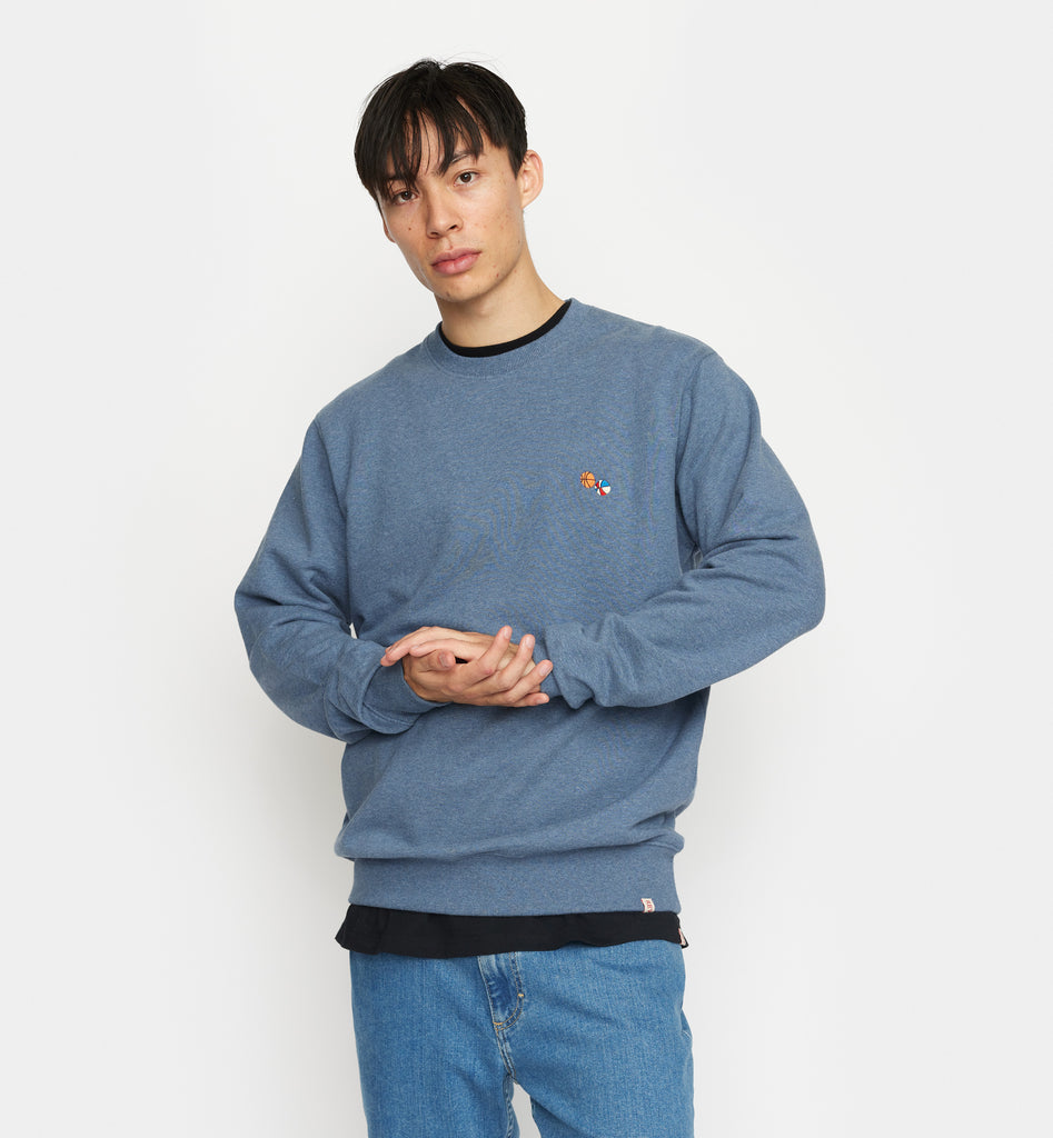 Revolution Application Sweatshirt Sweatshirts Blue-melange