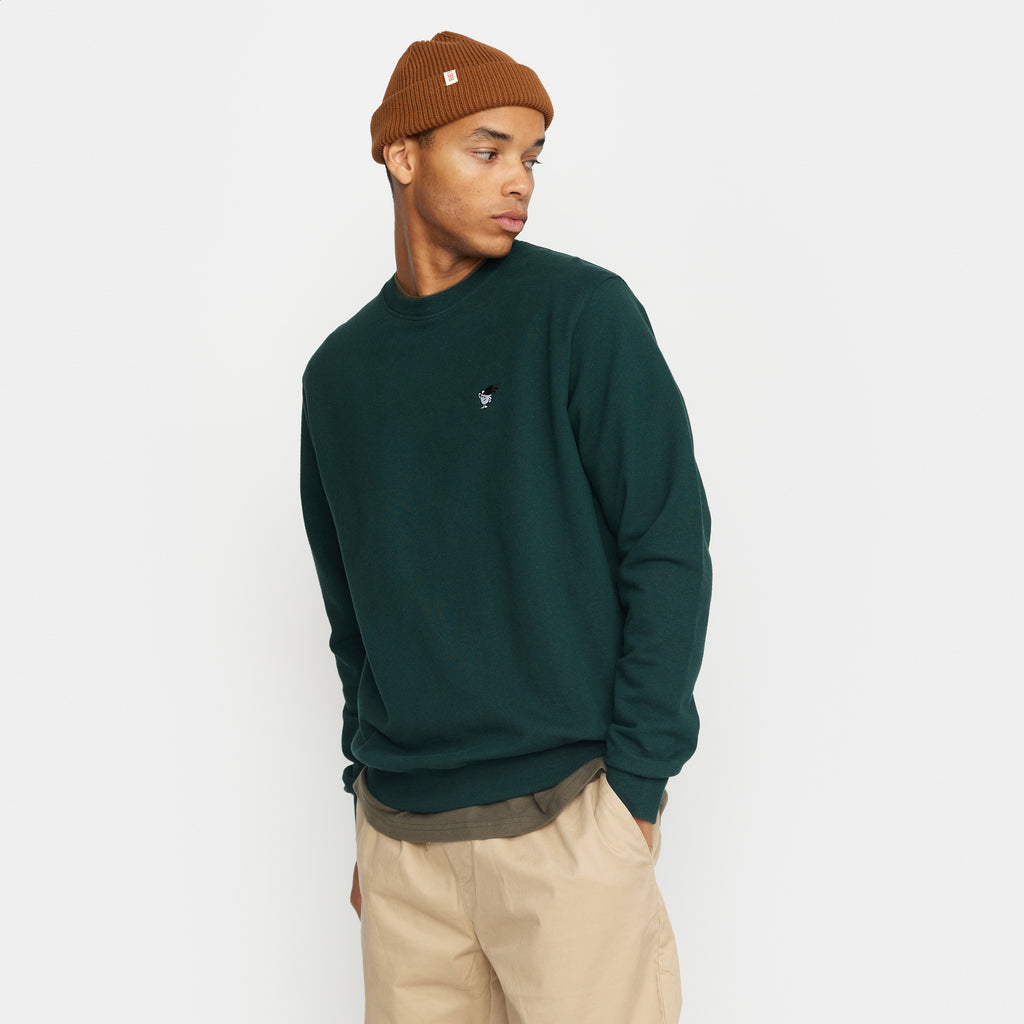 Revolution Application Sweatshirt Sweatshirts Darkgreen-melange