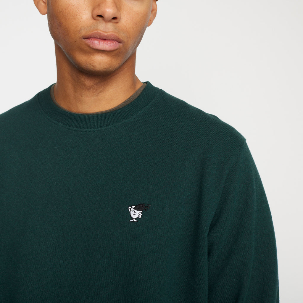 Revolution Application Sweatshirt Sweatshirts Darkgreen-melange