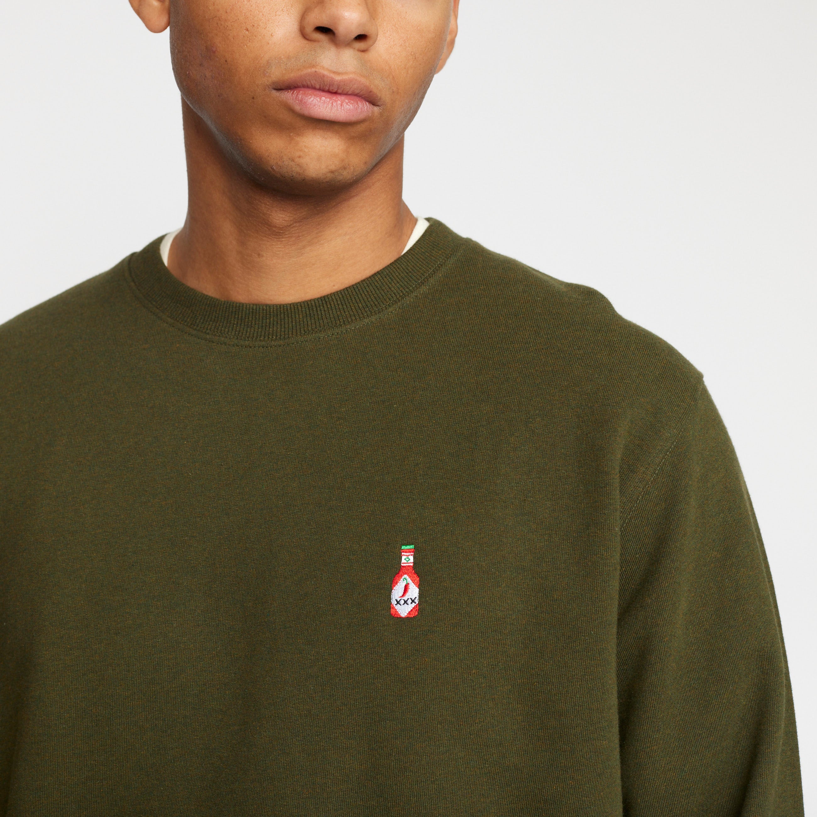 Revolution Application Sweatshirt Sweatshirts Army-melange