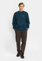 Revolution Application Sweatshirt Sweatshirts Darkpetrol-melange