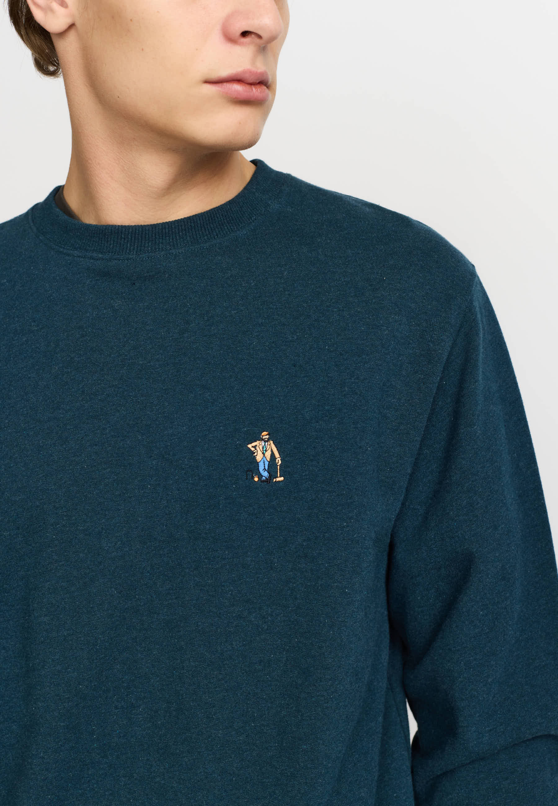Revolution Application Sweatshirt Sweatshirts Darkpetrol-melange