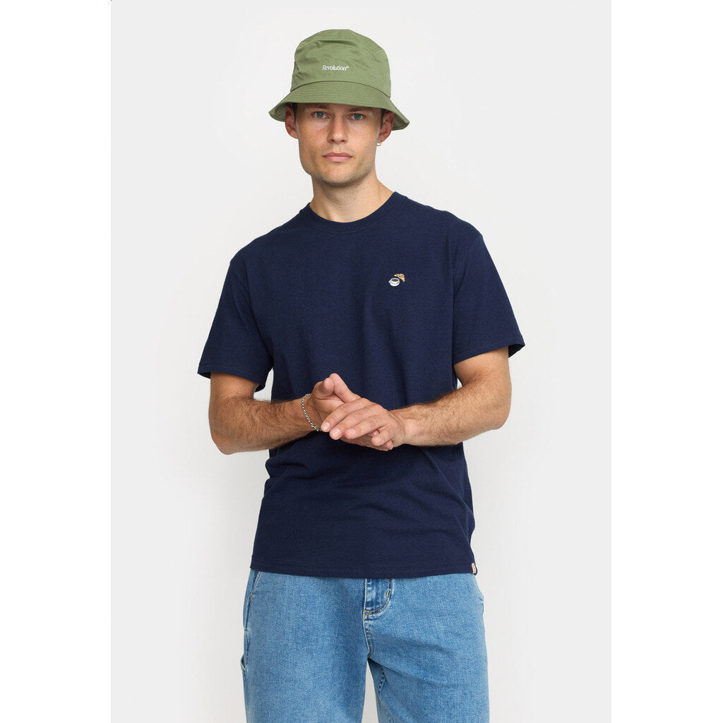 Revolution Application T-Shirt T-Shirts Navy-melange