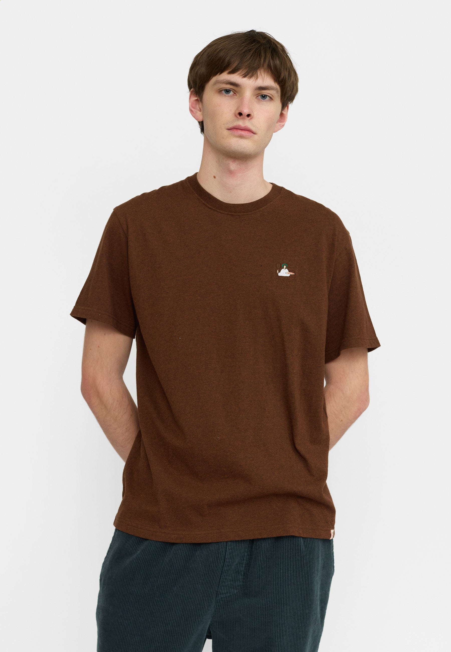 Application T-Shirt / 1425 PIZ - Brown – Revolution.eu