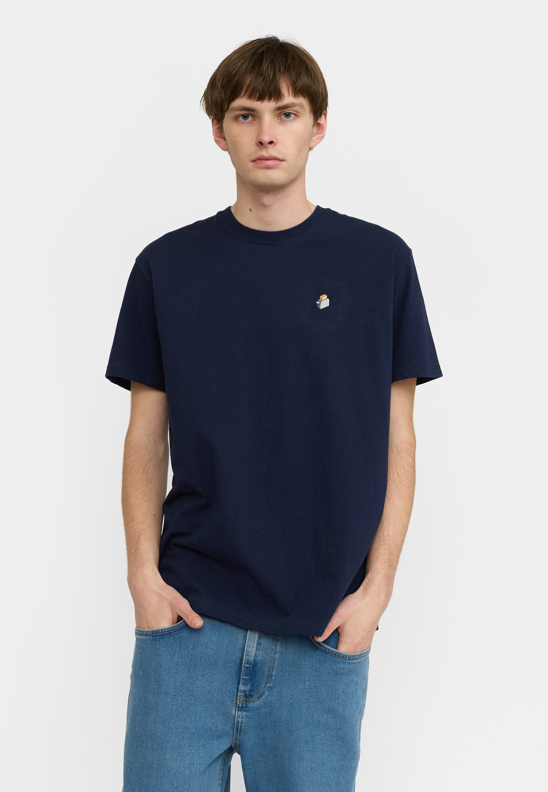 Application T-Shirt / 1425 TOA - Navy-melange – Revolution.eu