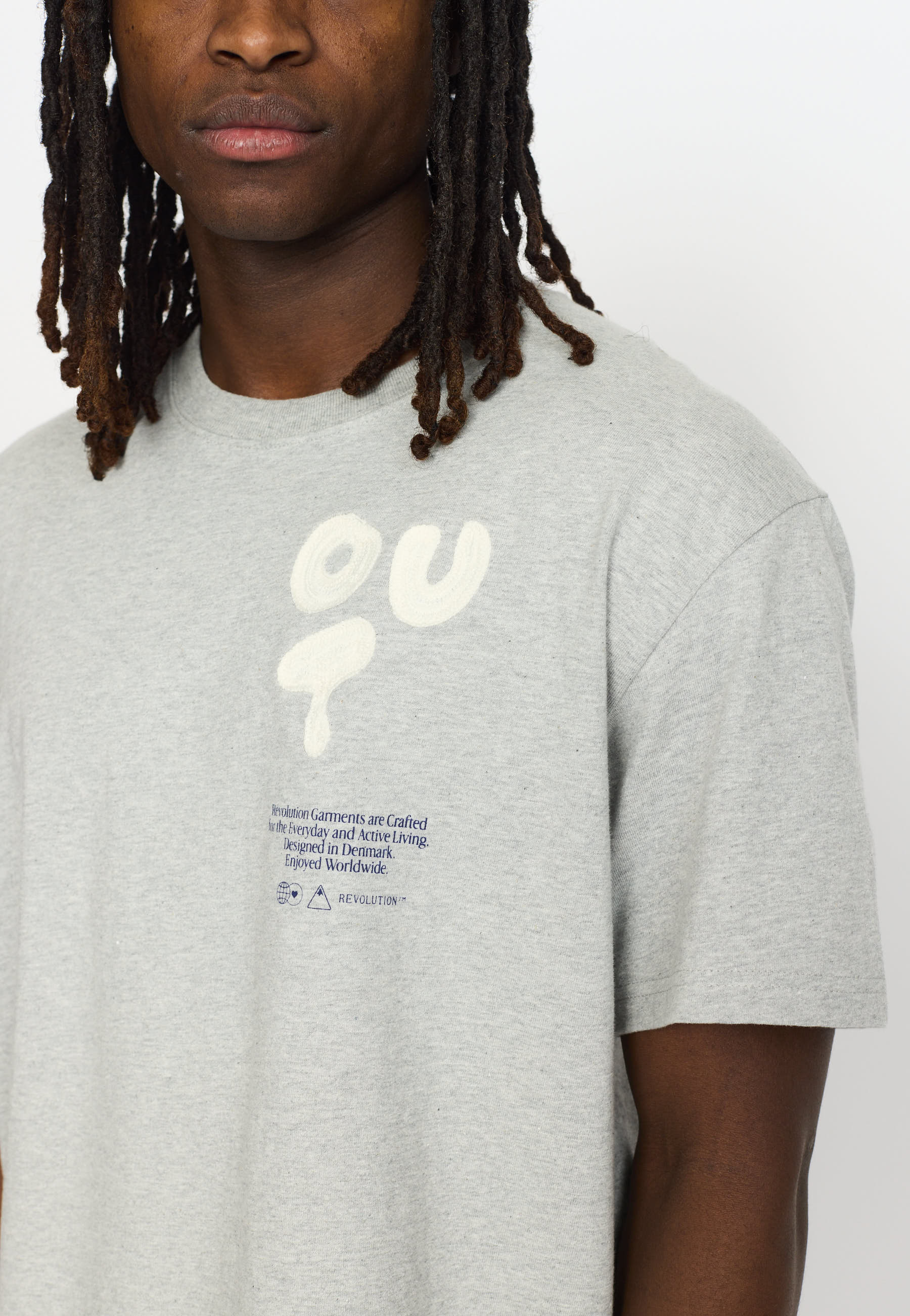 Revolution Application T-Shirt T-Shirts Grey-melange