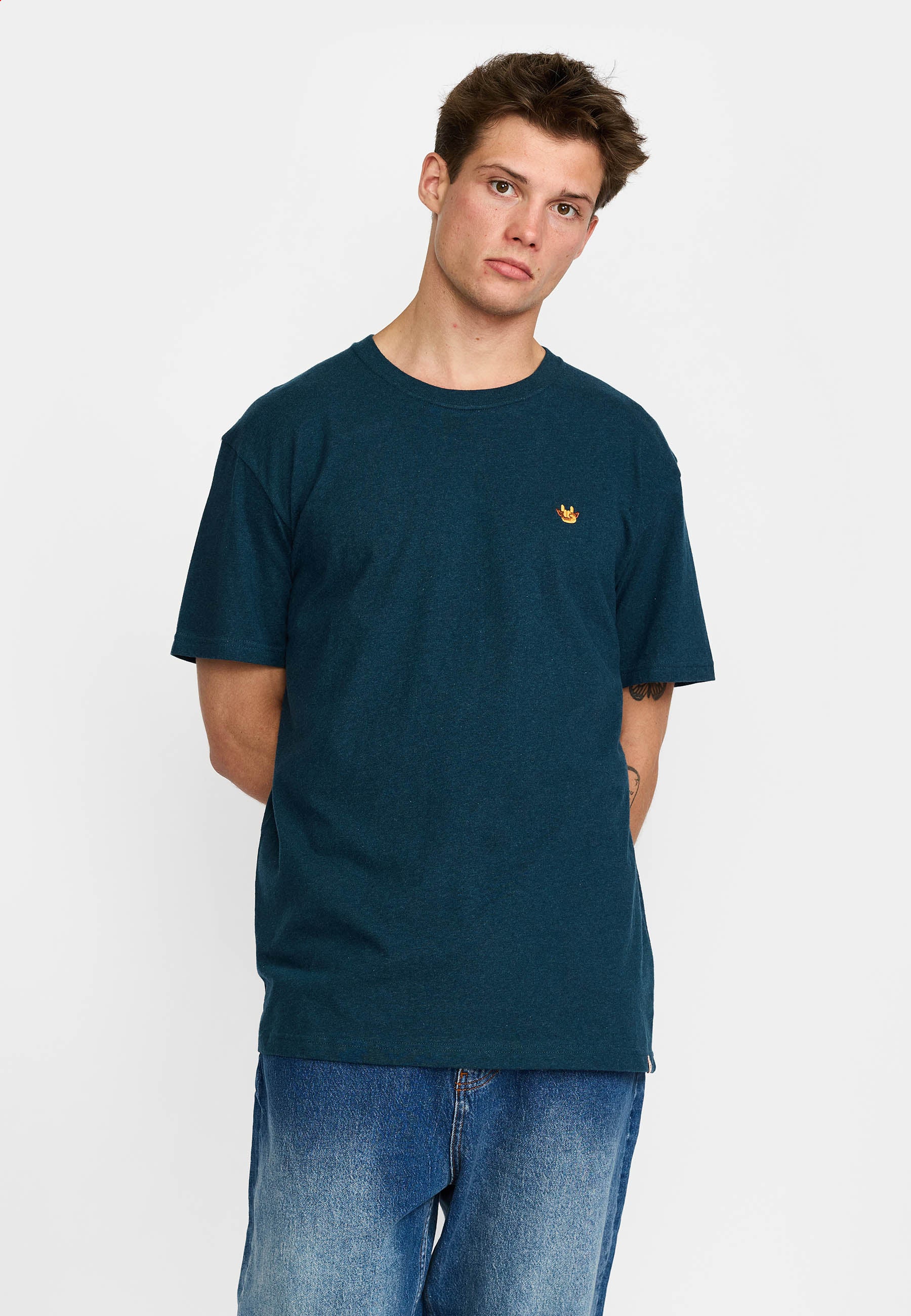Revolution Application T-Shirt T-Shirts Darkpetrol-melange